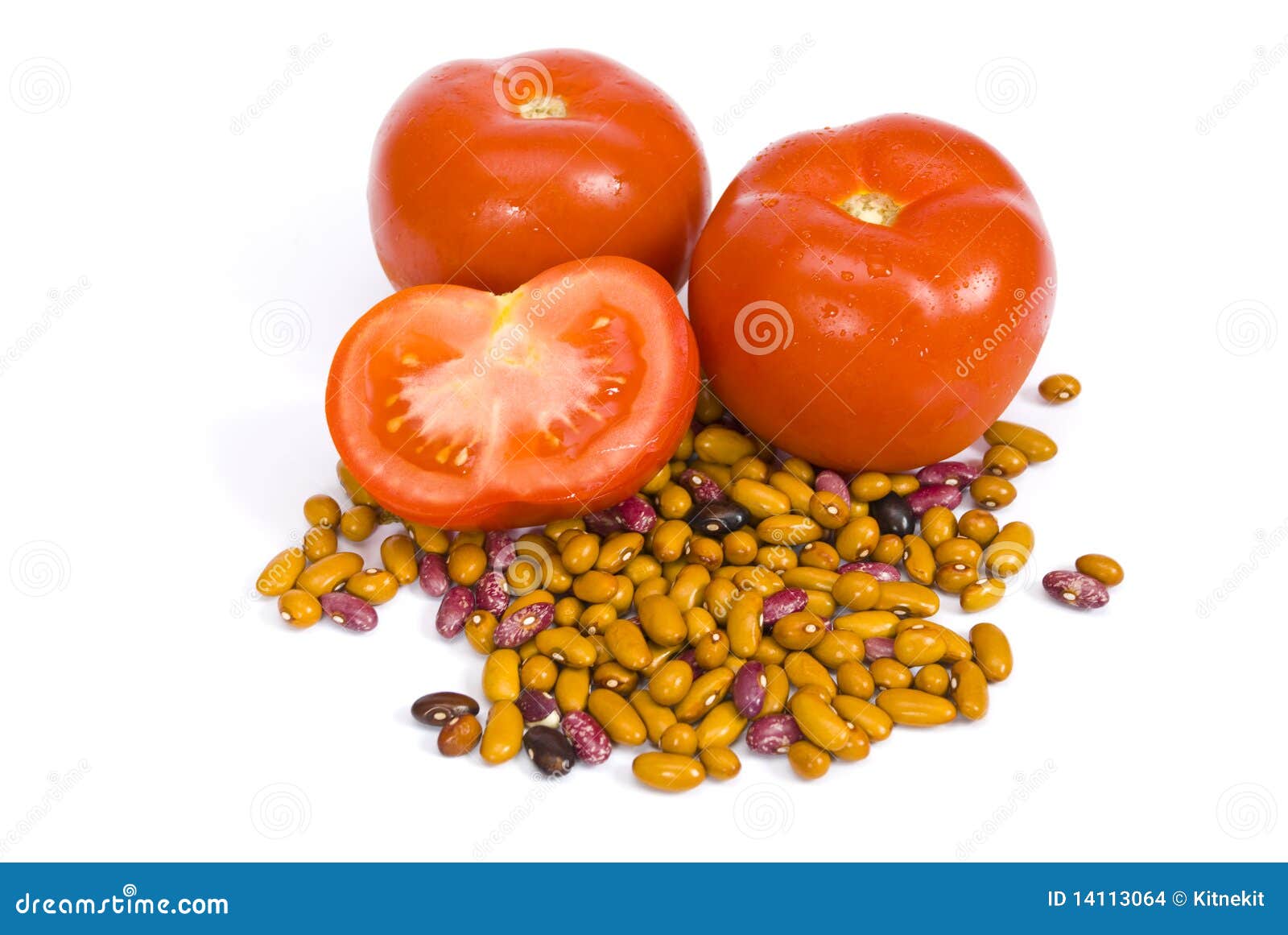 Tomatoes and beans stock photo. Image of food, beans 14113064