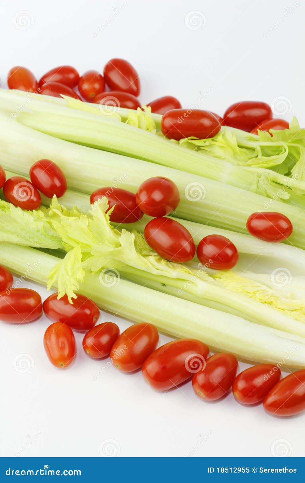 Tomatoes and Celery stock image. Image of angle, vegetarian 18512955