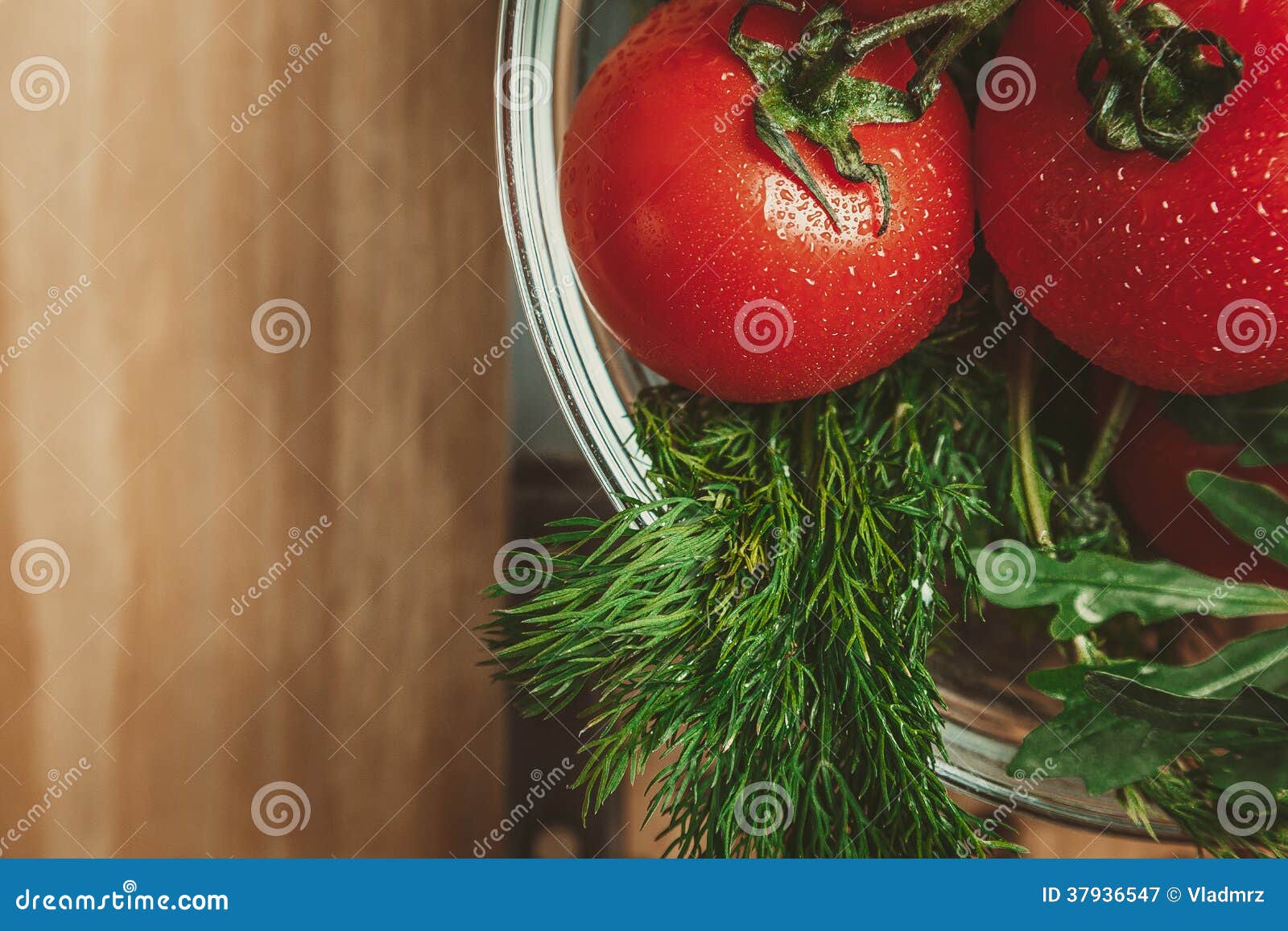 Tomatoes and dill stock image. Image of food, pepper 37936547
