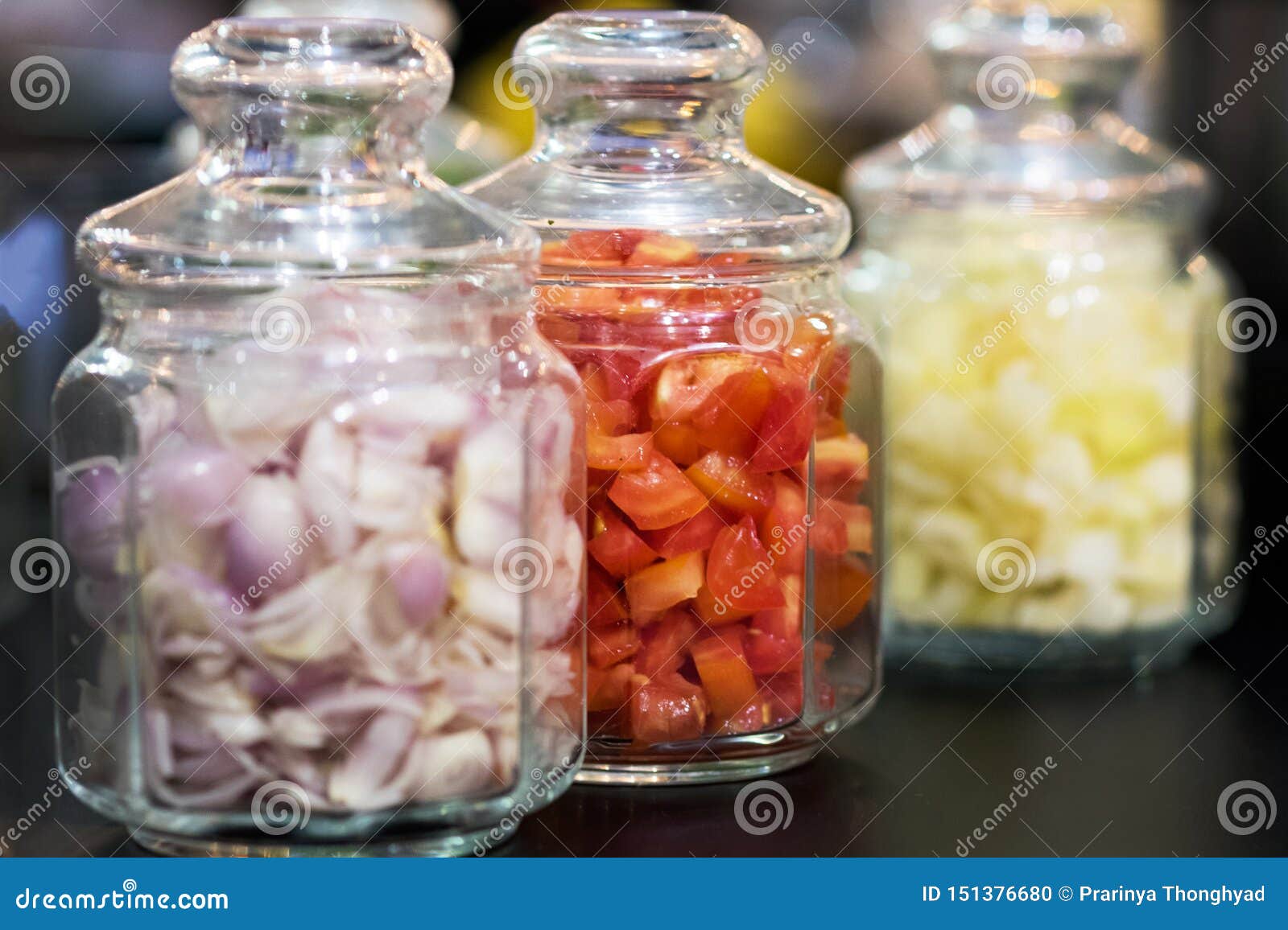Tomatoes in Glass Jar, Preservation of Tomatoes, Selective Focus Stock