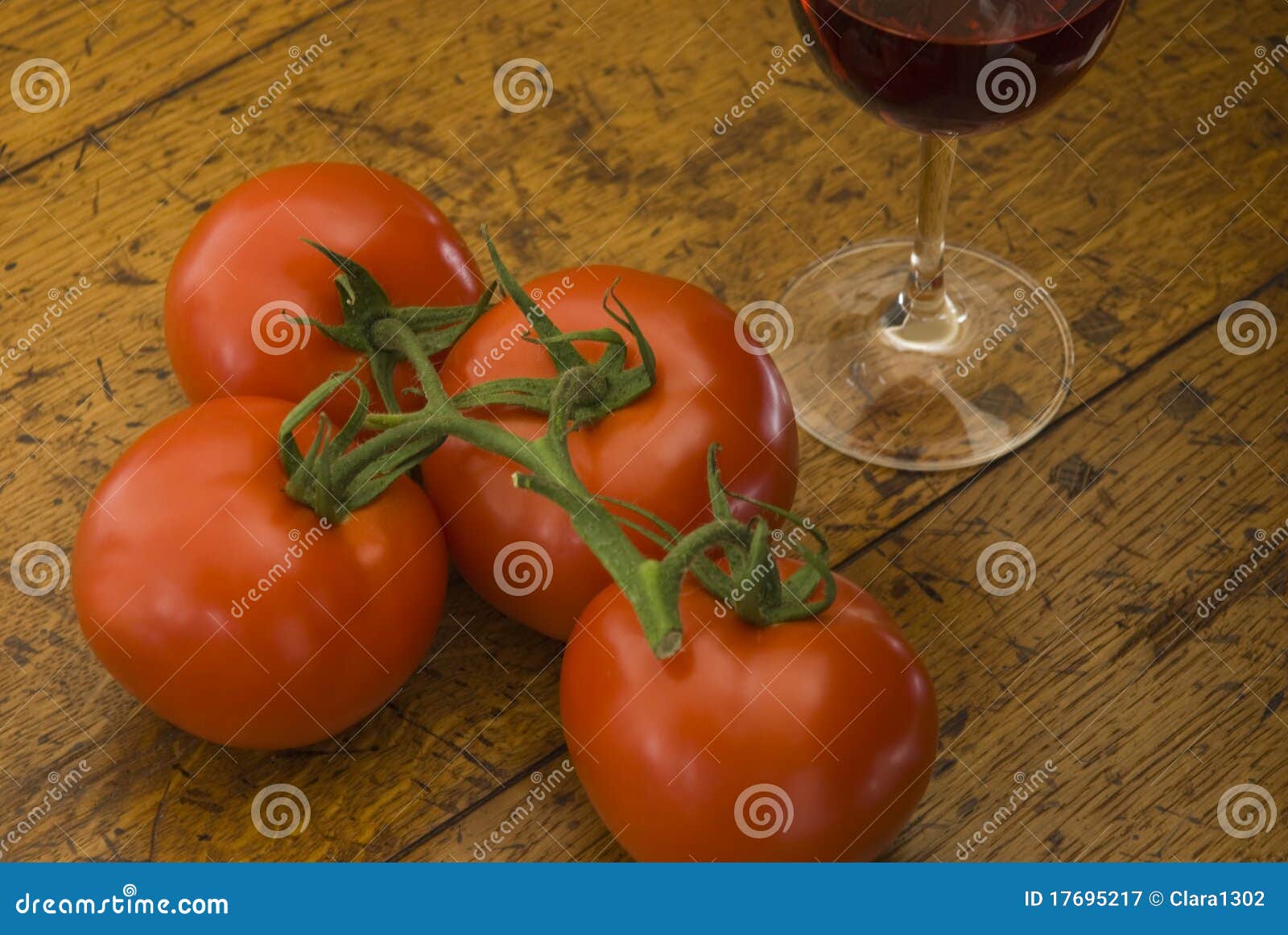 Tomatoes and a Glass of Red Wine Stock Image Image of tables, green