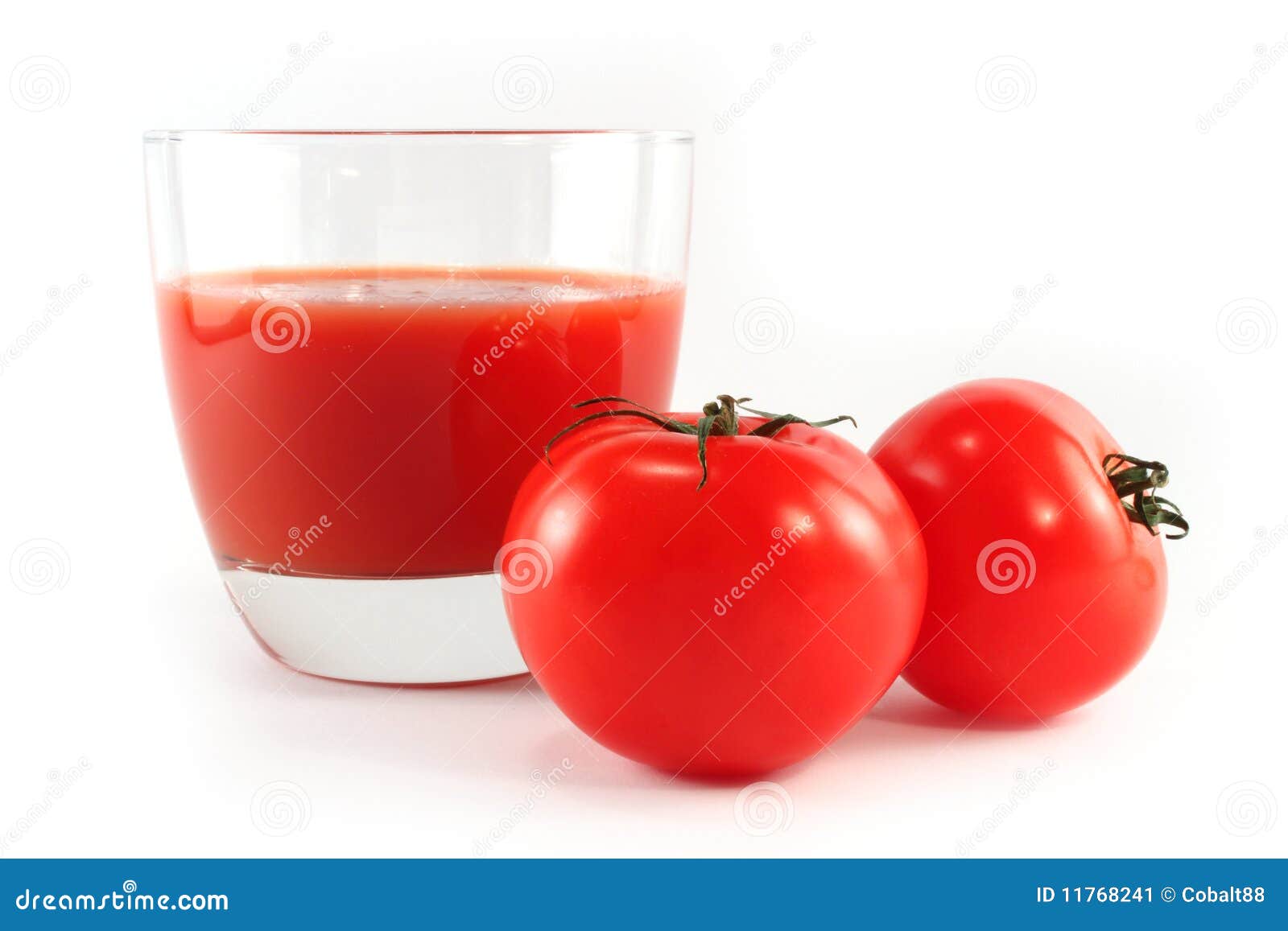 Tomatoes and a Glass of Tomato Juice Isolated Stock Image Image of