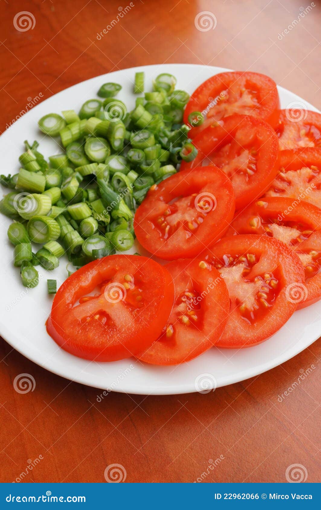 Tomatoes and green onion stock photo. Image of tomatoes 22962066