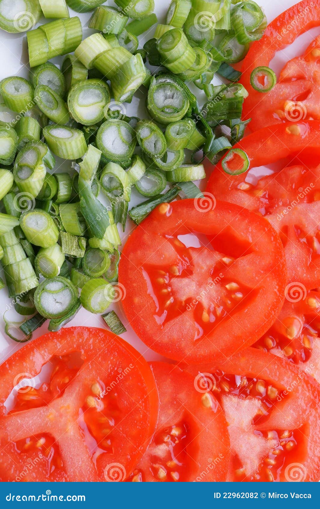 Tomatoes and green onion stock photo. Image of vitamins 22962082