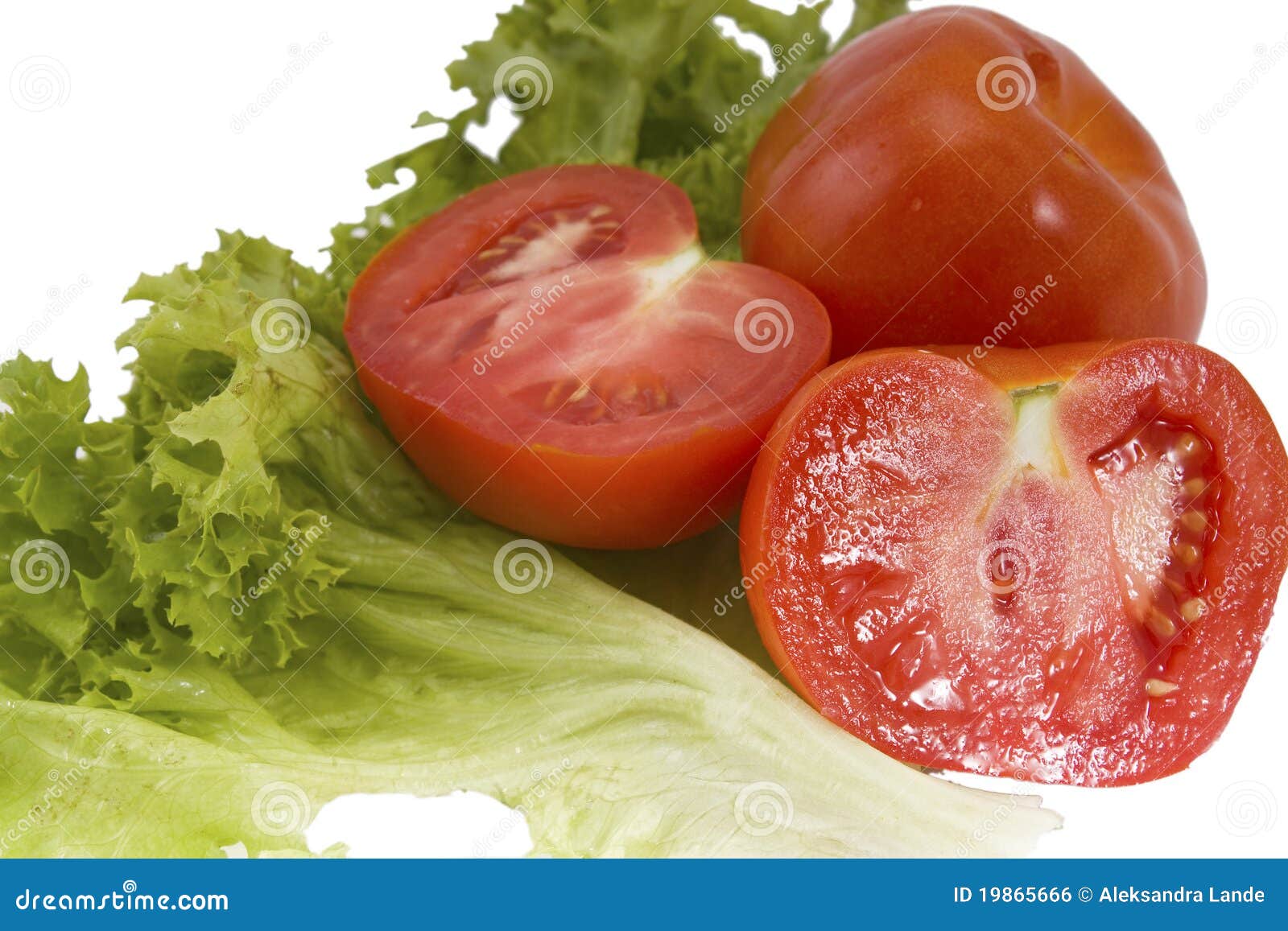 Tomatoes and lettuce stock photo. Image of restaurant 19865666