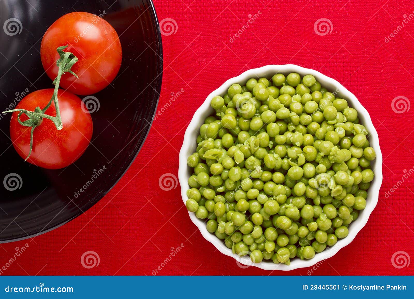 Tomatoes and Peas stock image. Image of boiled, healthy 28445501