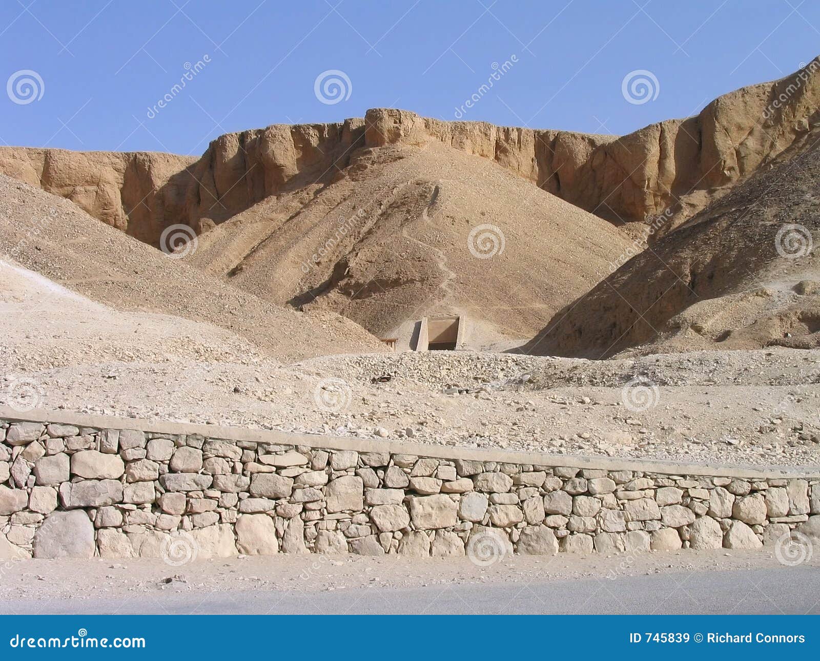 Tomb Entrance Valley Of The Kings Luxor Egypt Stock Image Image Of