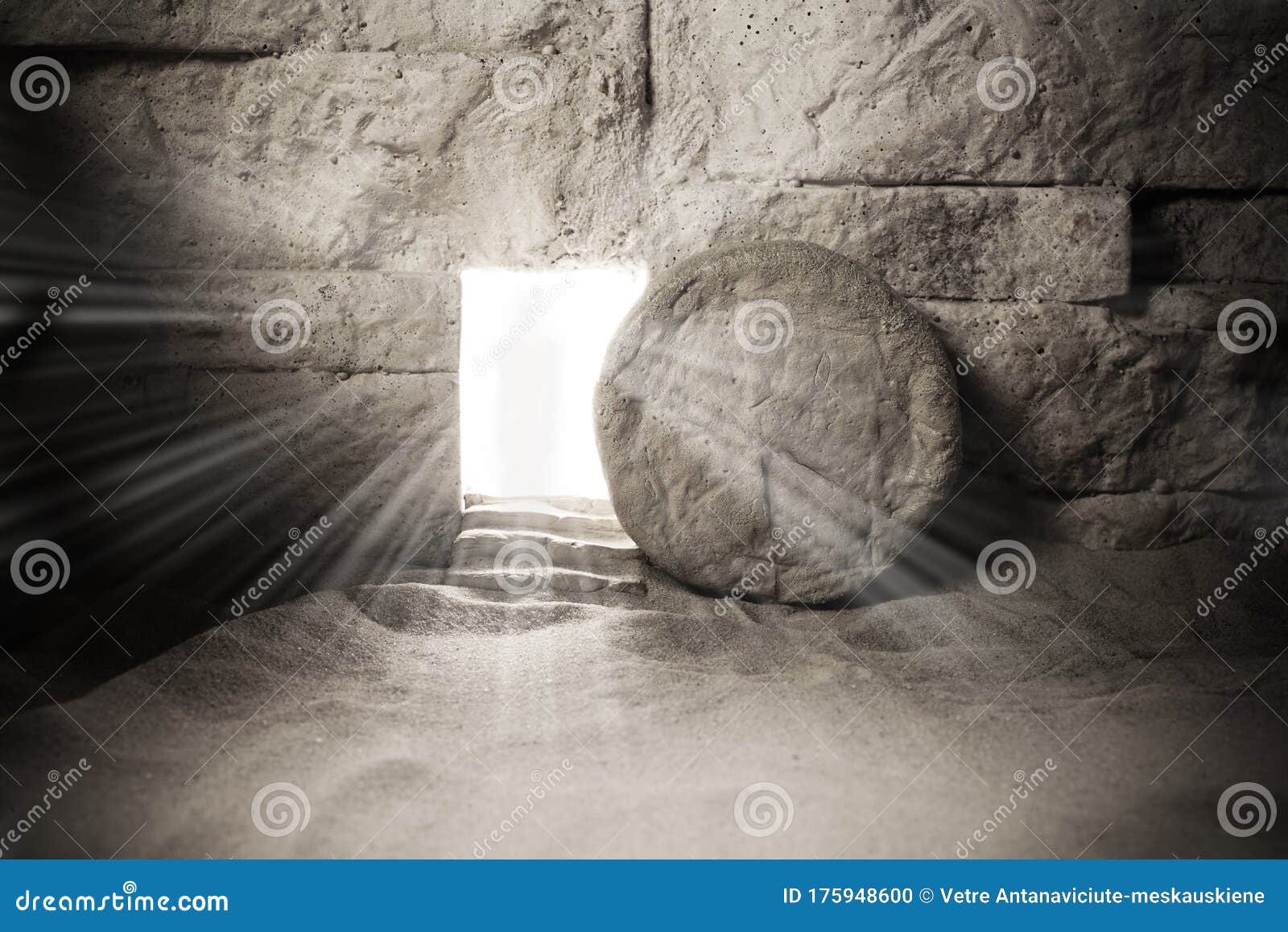 tomb of jesus. jesus christ resurrection. christian easter concept