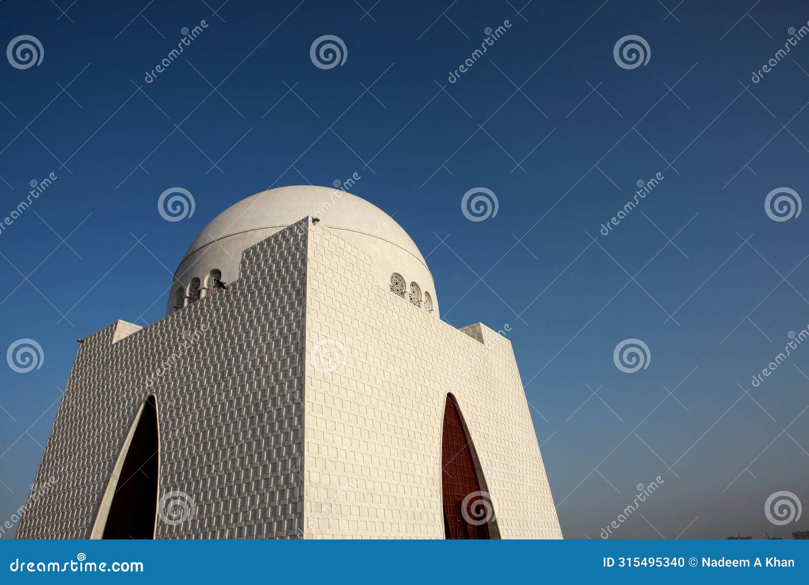 tomb of muhammad ali jinnah in karachi pakistan .