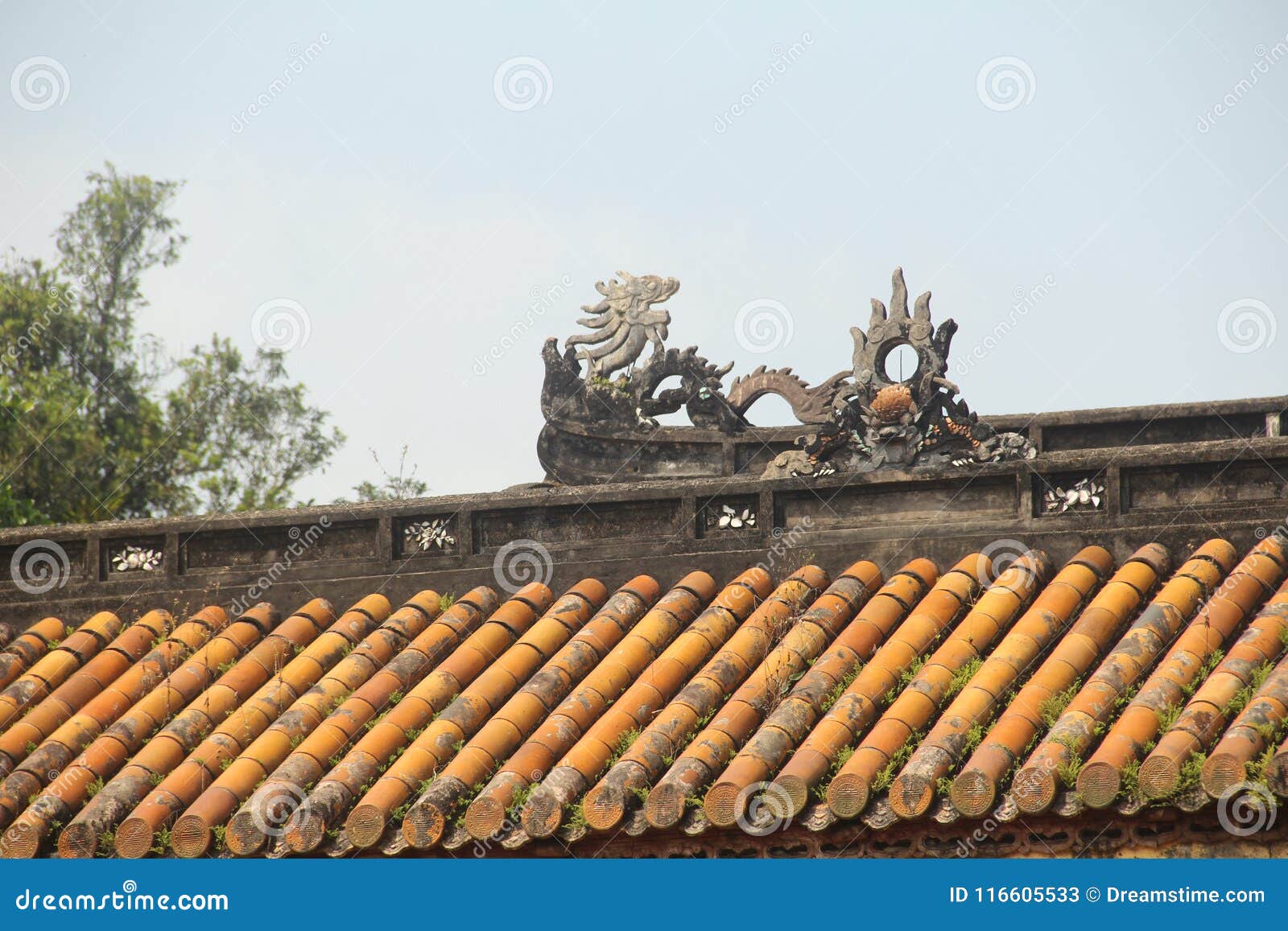 Tomba del ` s di re Gia Long, fondatore di Nguyen Dynasty, tonalità, Vietnam