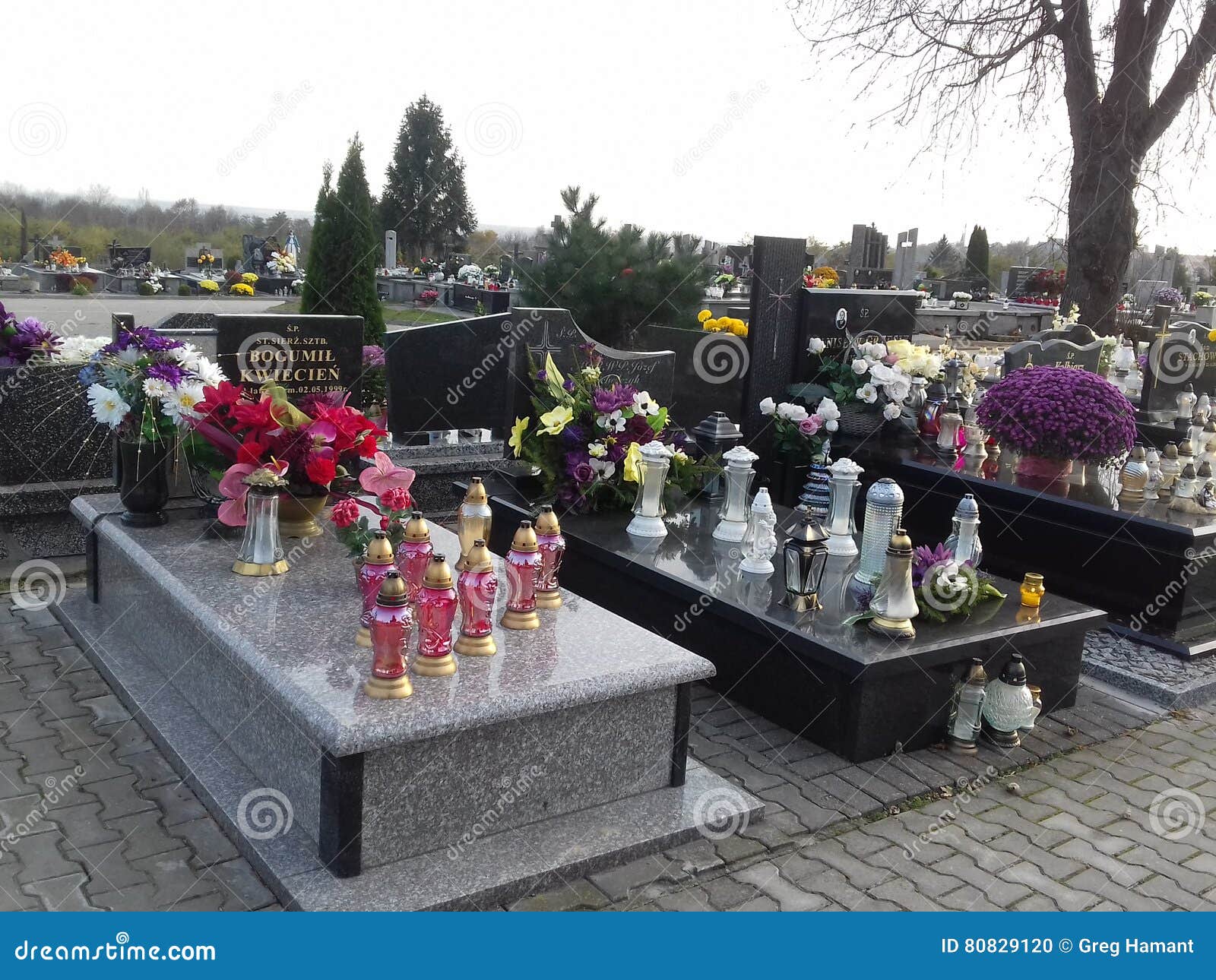 Lot de 3 Bougies de Cimetière