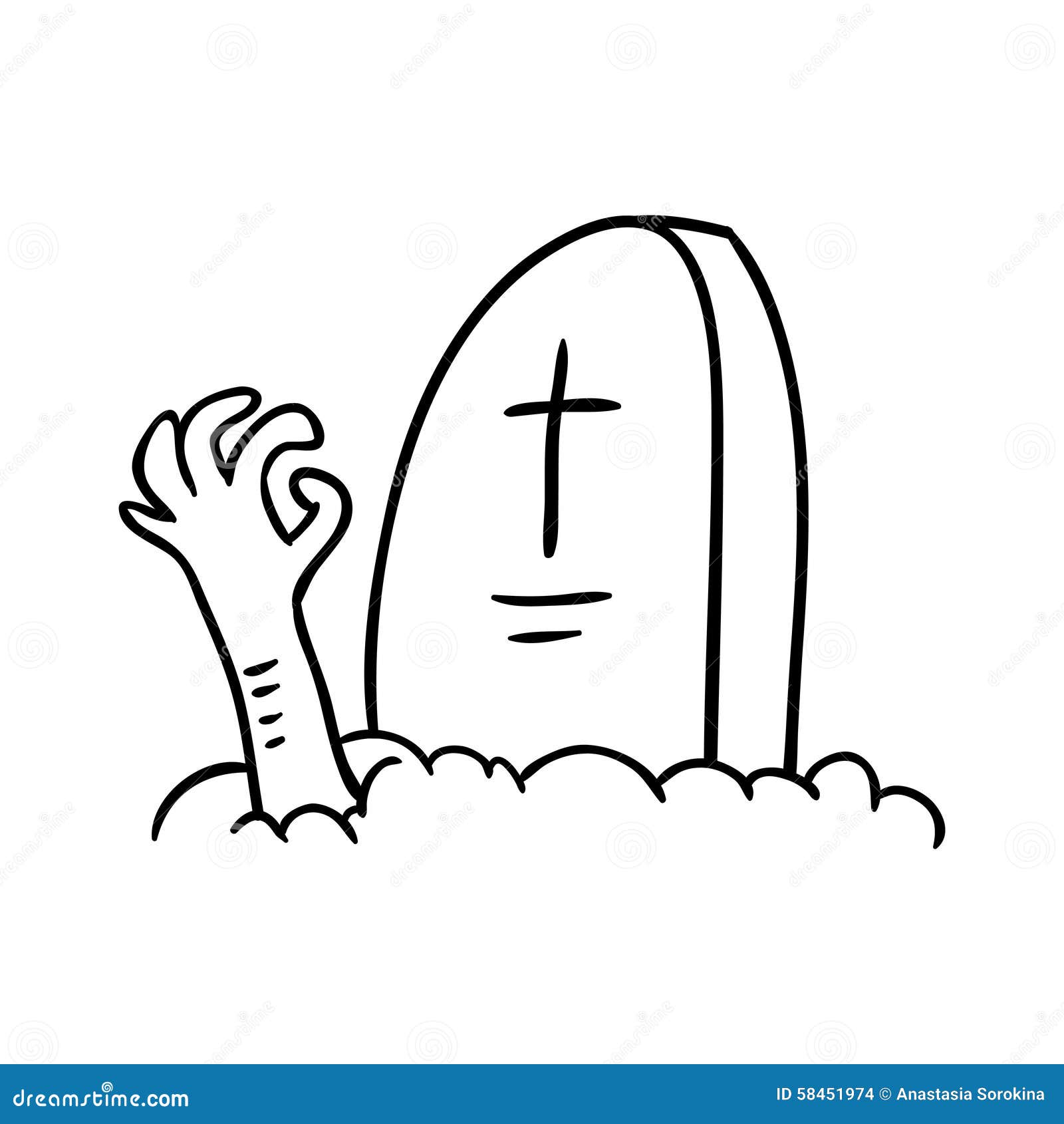 Tombstone stock illustration. Image of graphic, illustration - 58451974