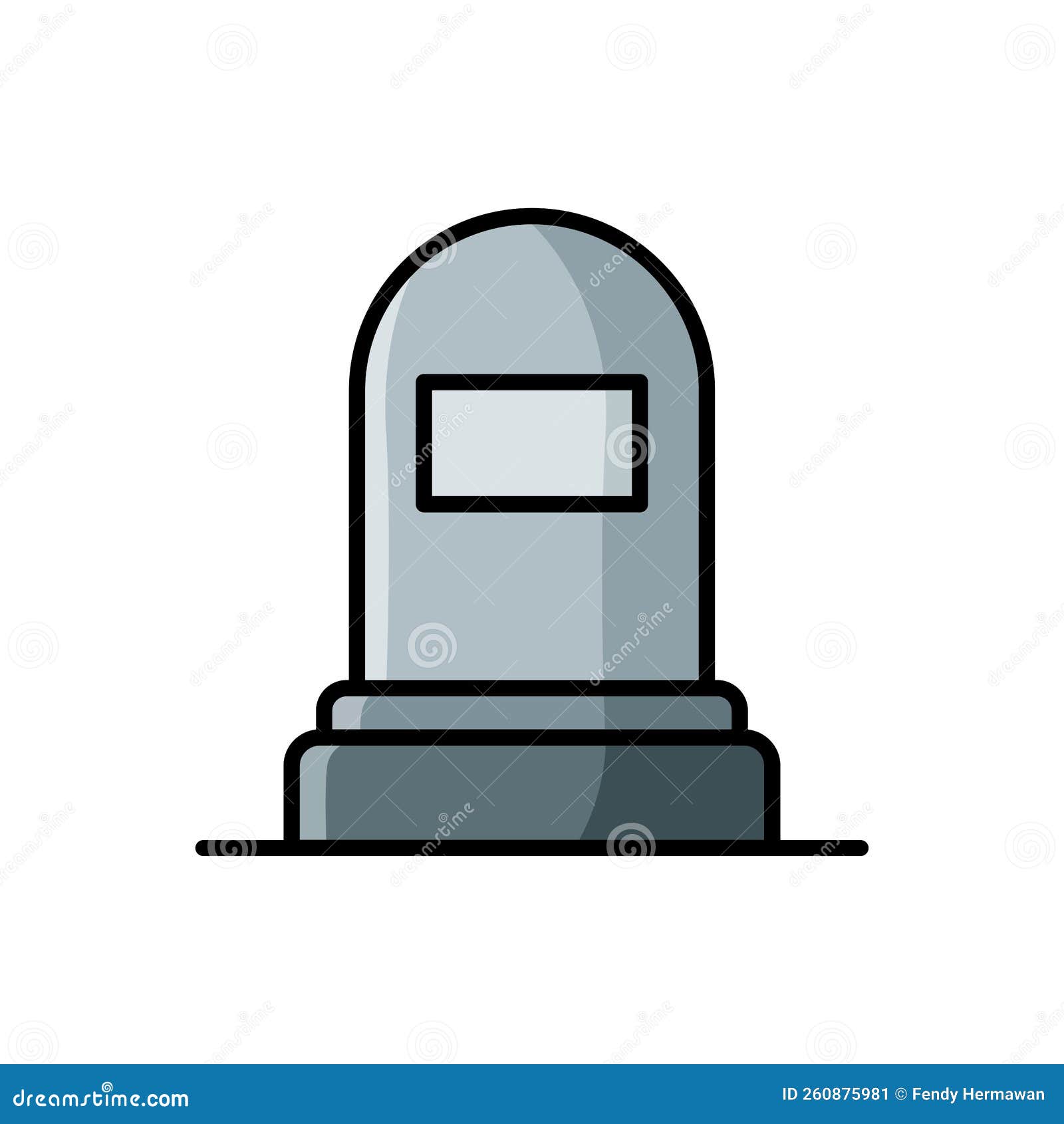 Tombstone Icon Vector Design Template Stock Illustration Illustration