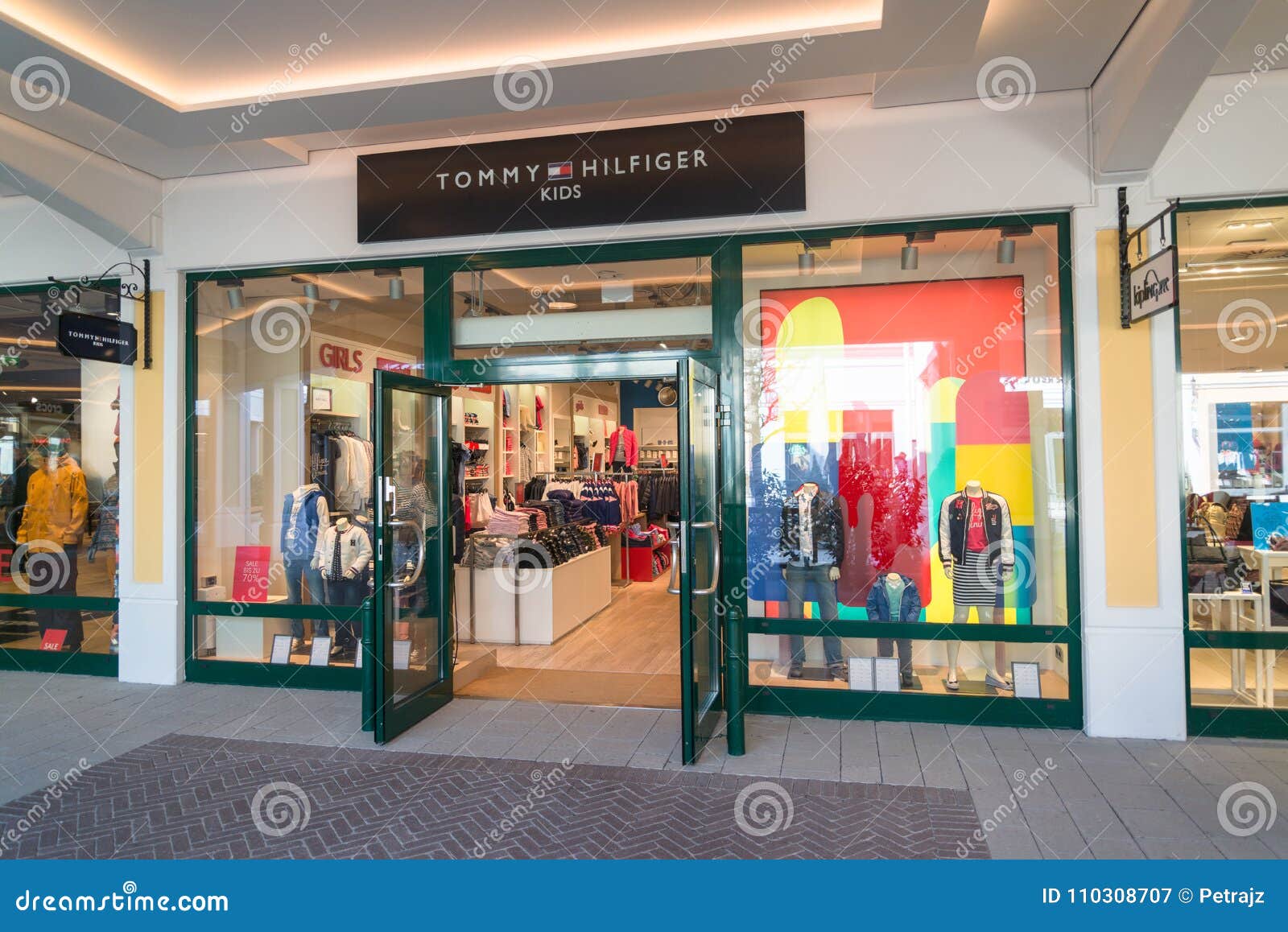 Tommy Hilfiger Kids Store in Parndorf, Austria. Editorial Photography - of corporation, collection: 110308707