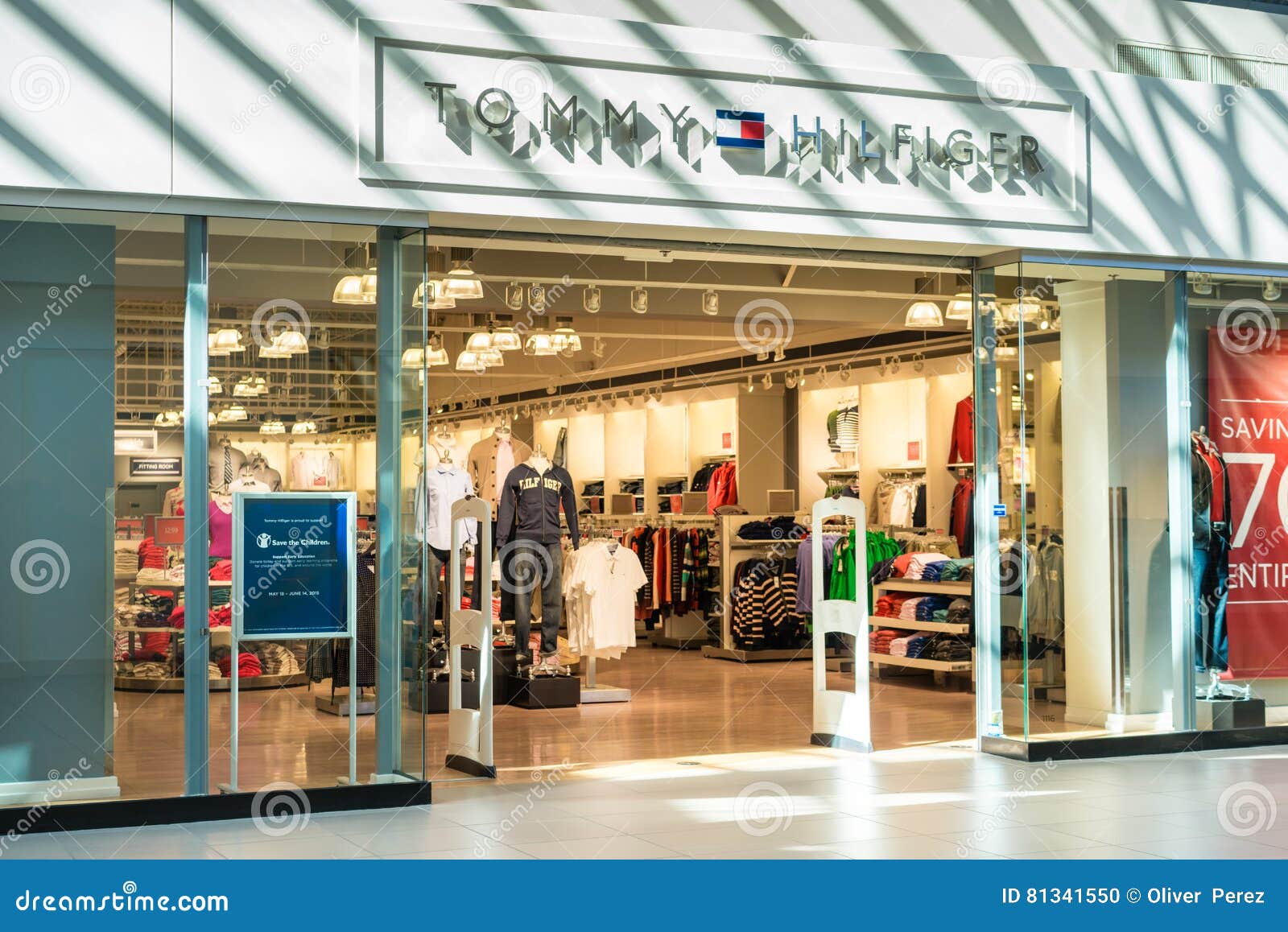 Tommy Hilfiger store front editorial Image store - 81341550