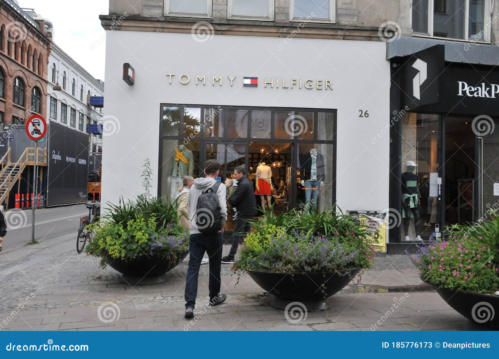 Tommy Hilfiger Storeon Strieget in Copenhagen Denmark Editorial Stock Photo - Image of kobenhavn, business: