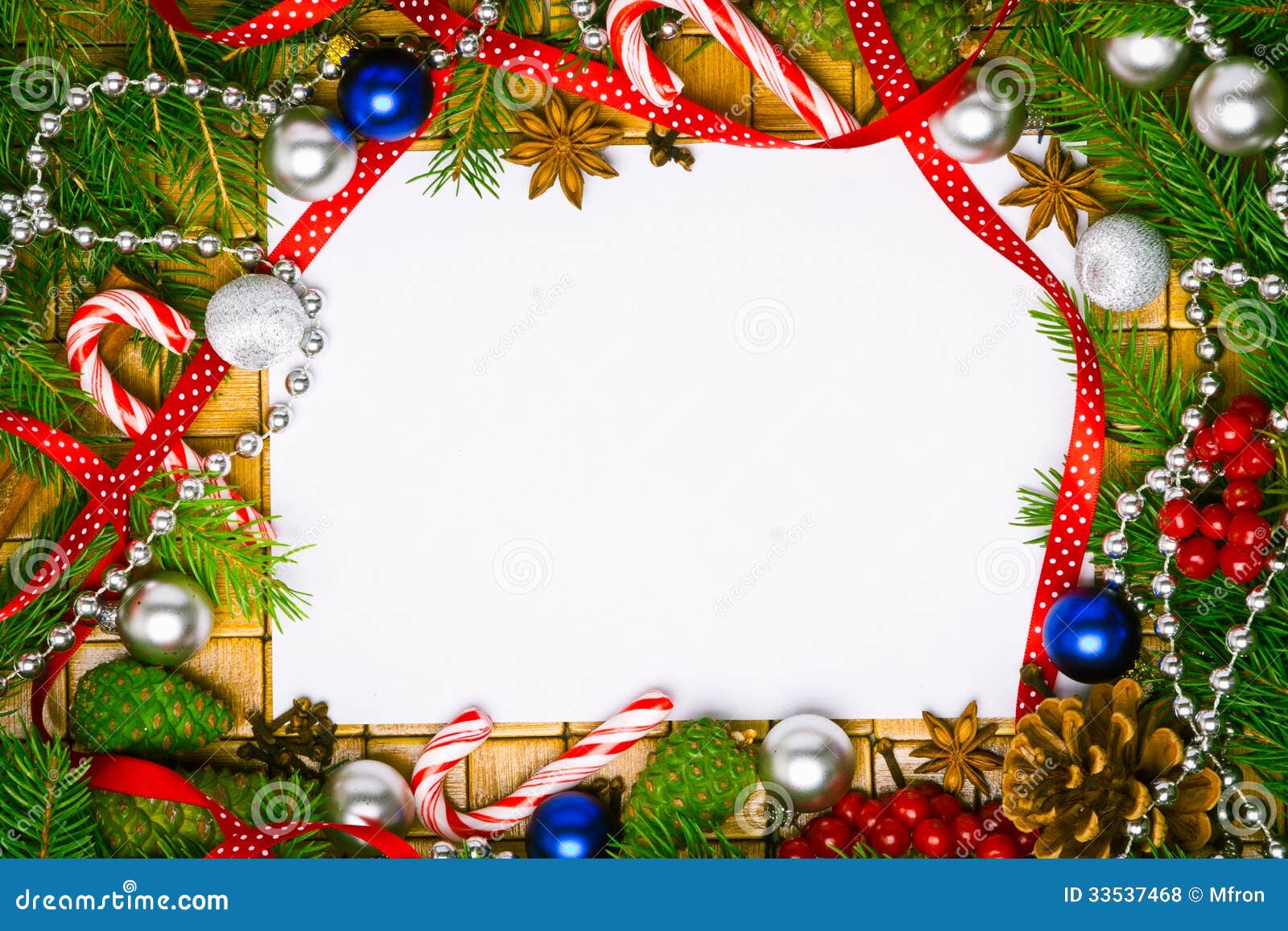 Tomt Kort För Julhälsningar Arkivfoto - Bild: 33537468
