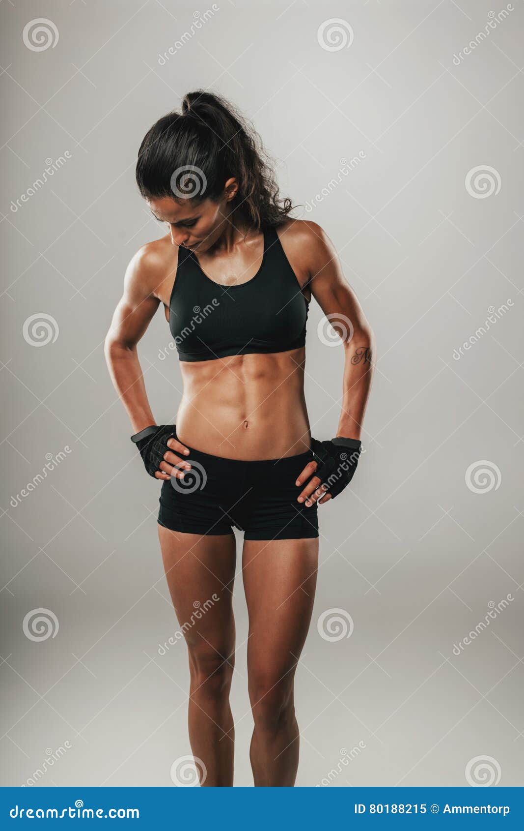 Toned Strong Young Woman in Sportswear Stock Image - Image of figure,  sportswear: 80188215