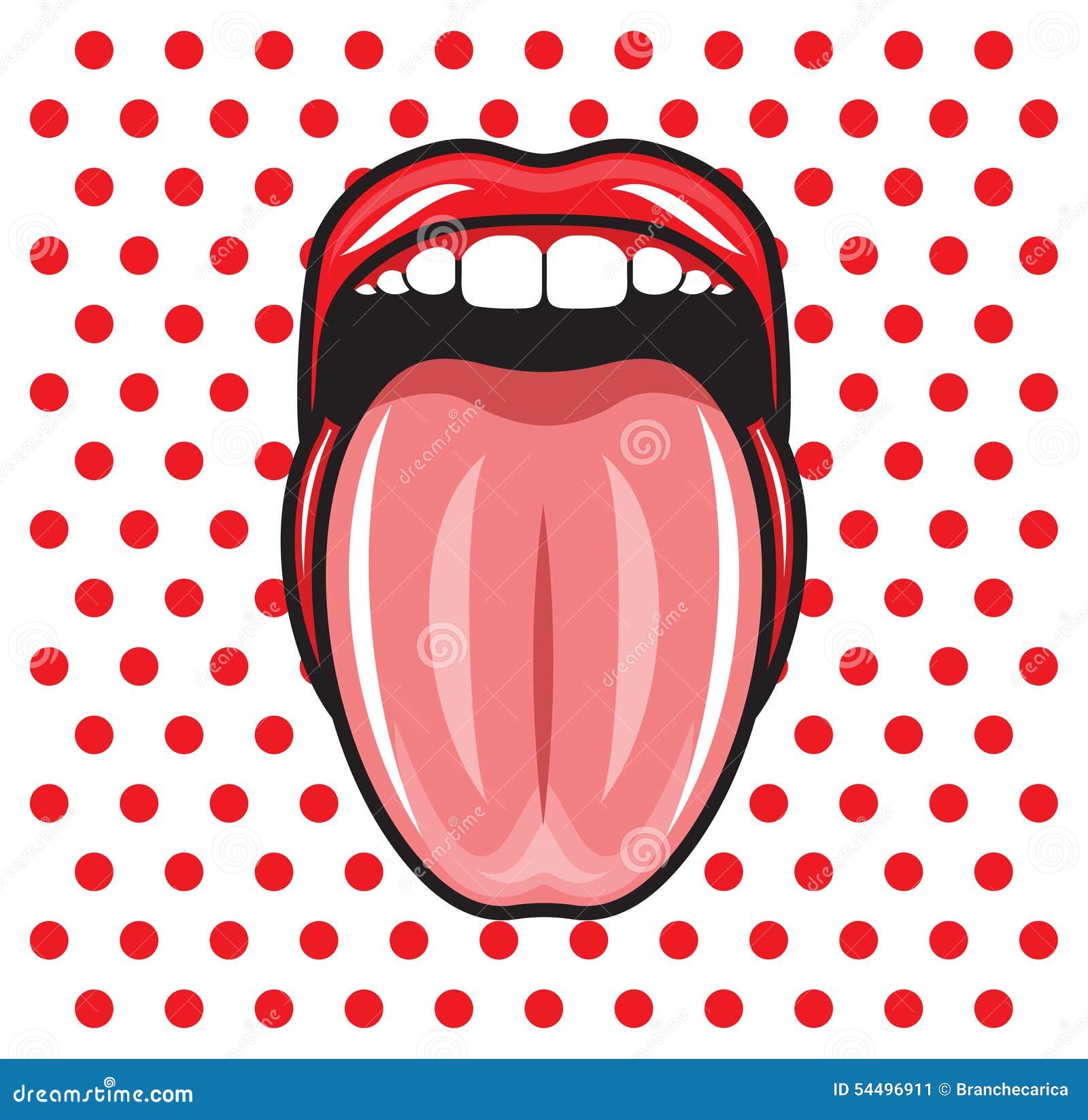 Tongue and lips stock illustration. Illustration of sensuality 54496911
