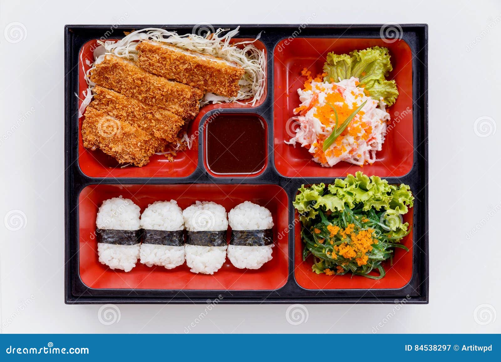 BBQ Tonkatsu Pork Bento Bowl Recipe