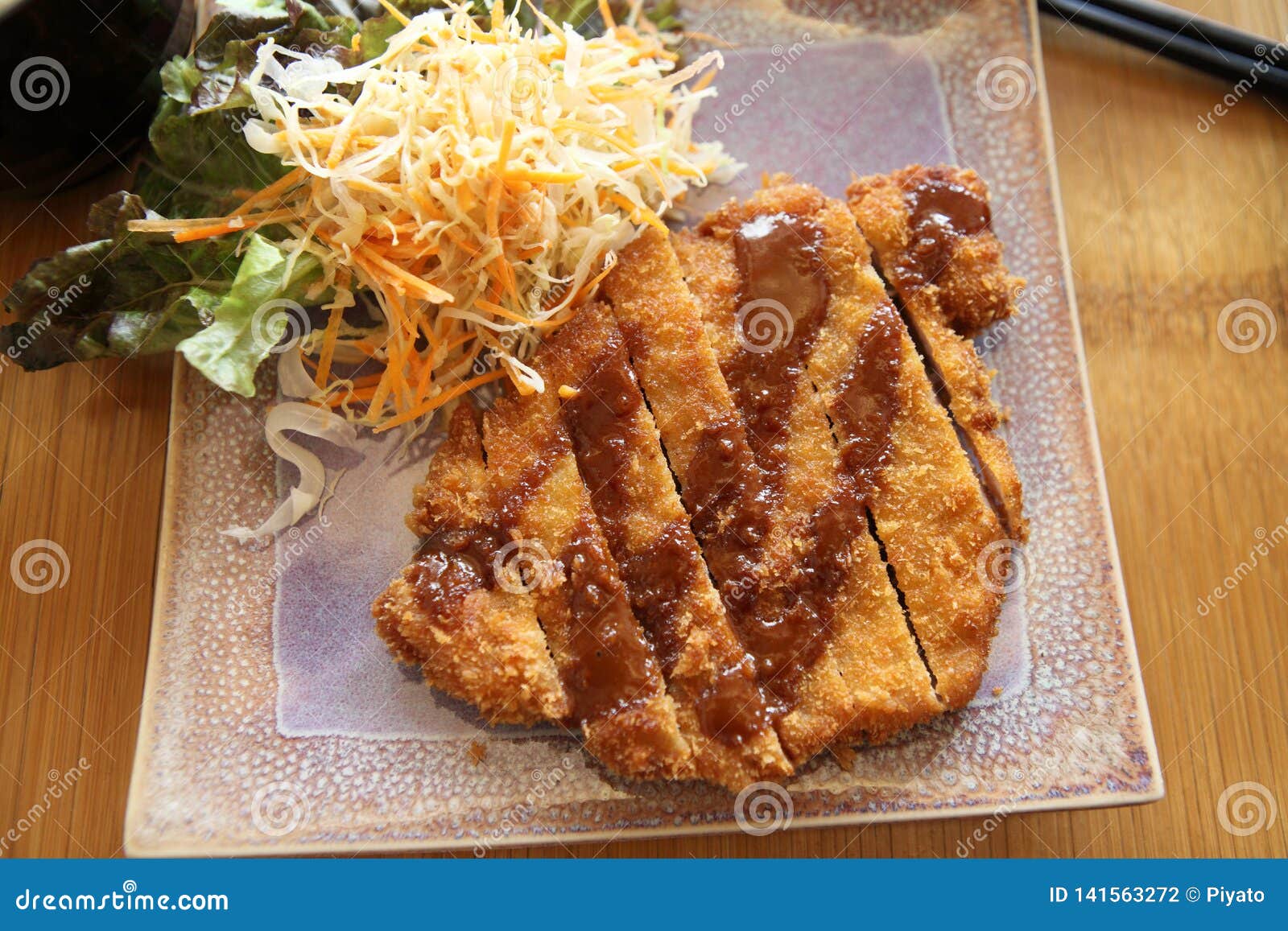 Tonkatsu , Pork Cutlet, Japanese Food Stock Photo Image of asian