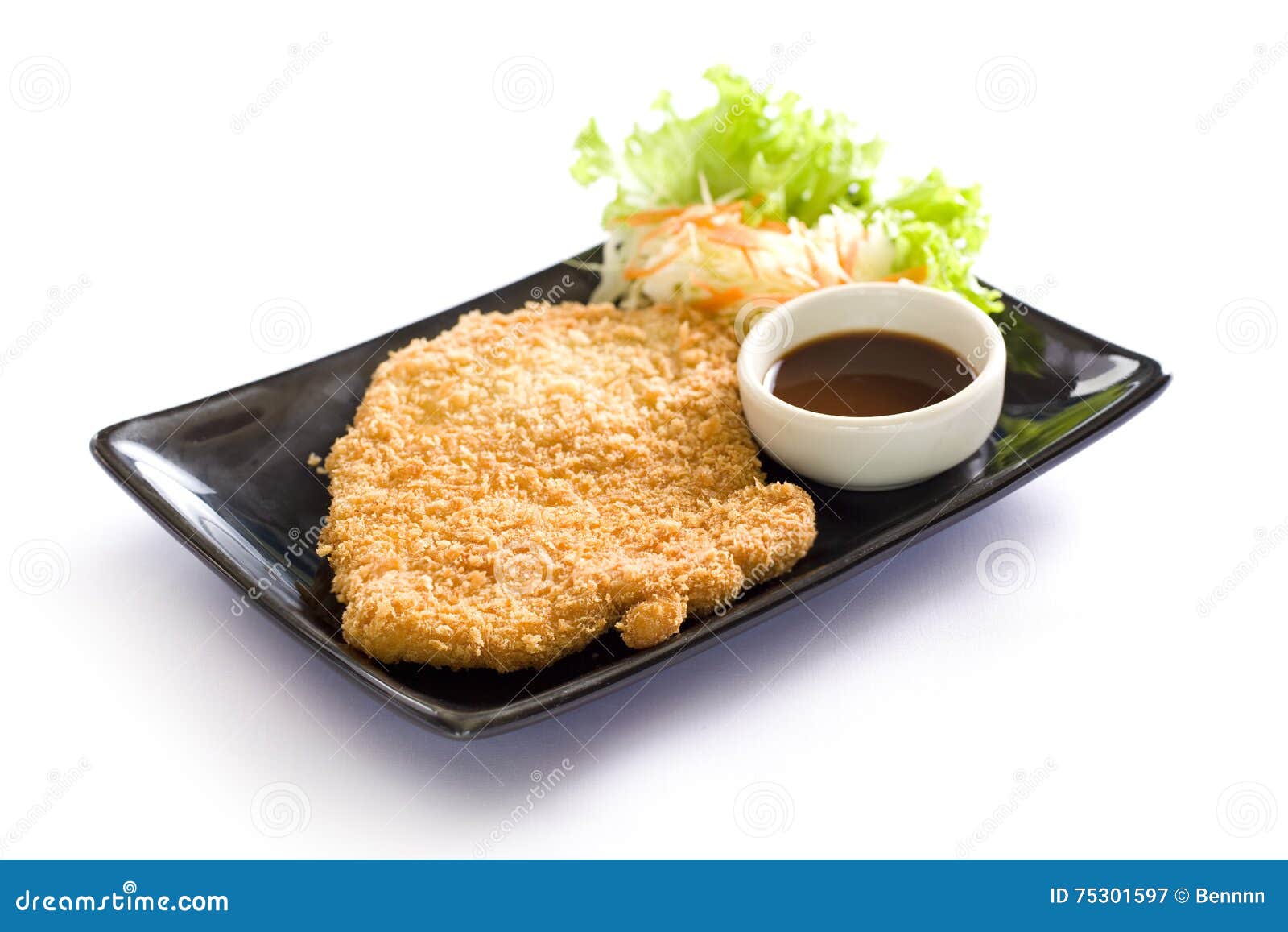 Tonkatsu stock image. Image of fresh, gourmet, cutlet 75301597