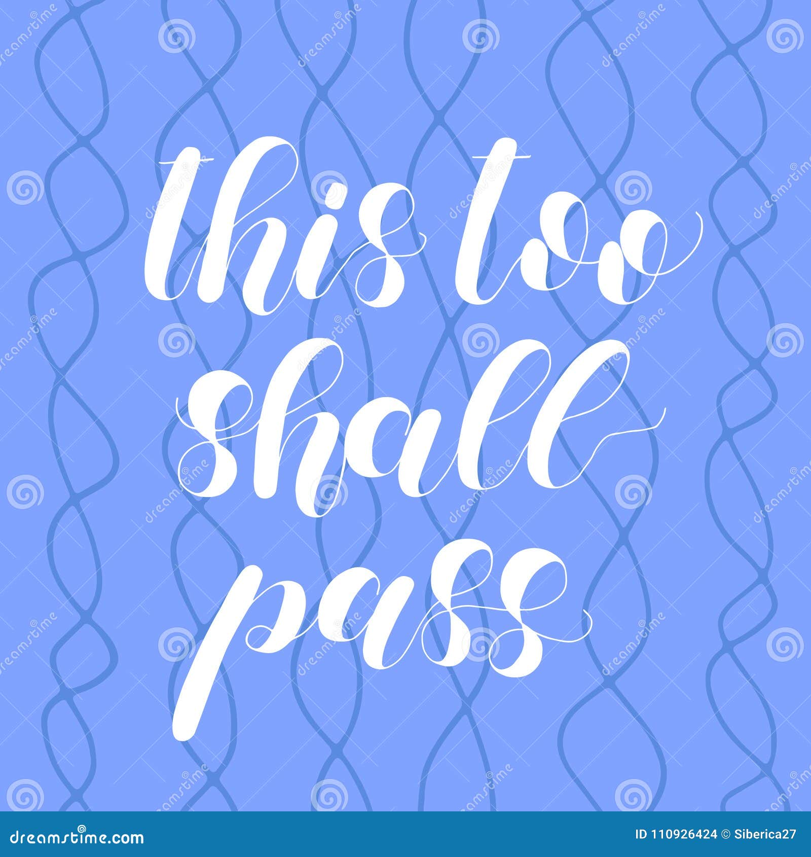 this too shall pass. lettering .