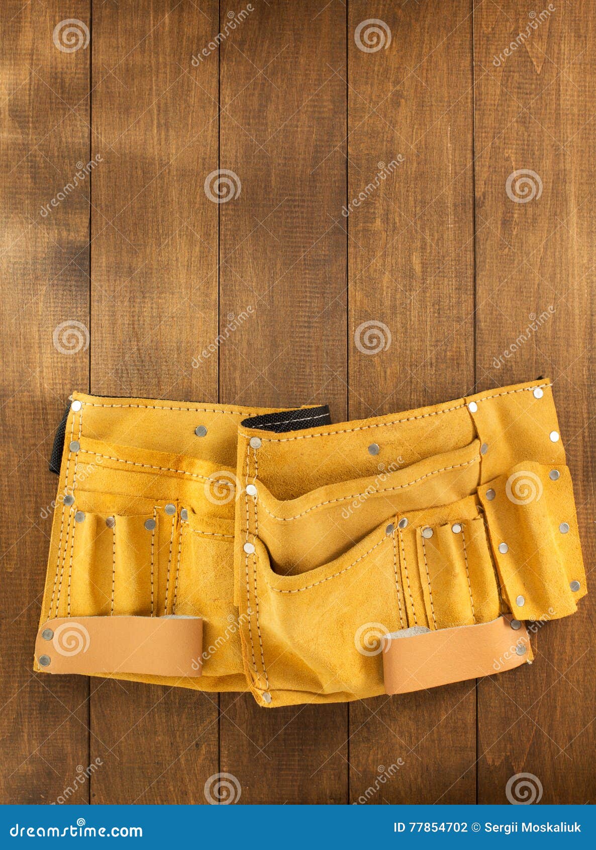 Tool belt on wood stock photo. Image of pinned, collection 77854702