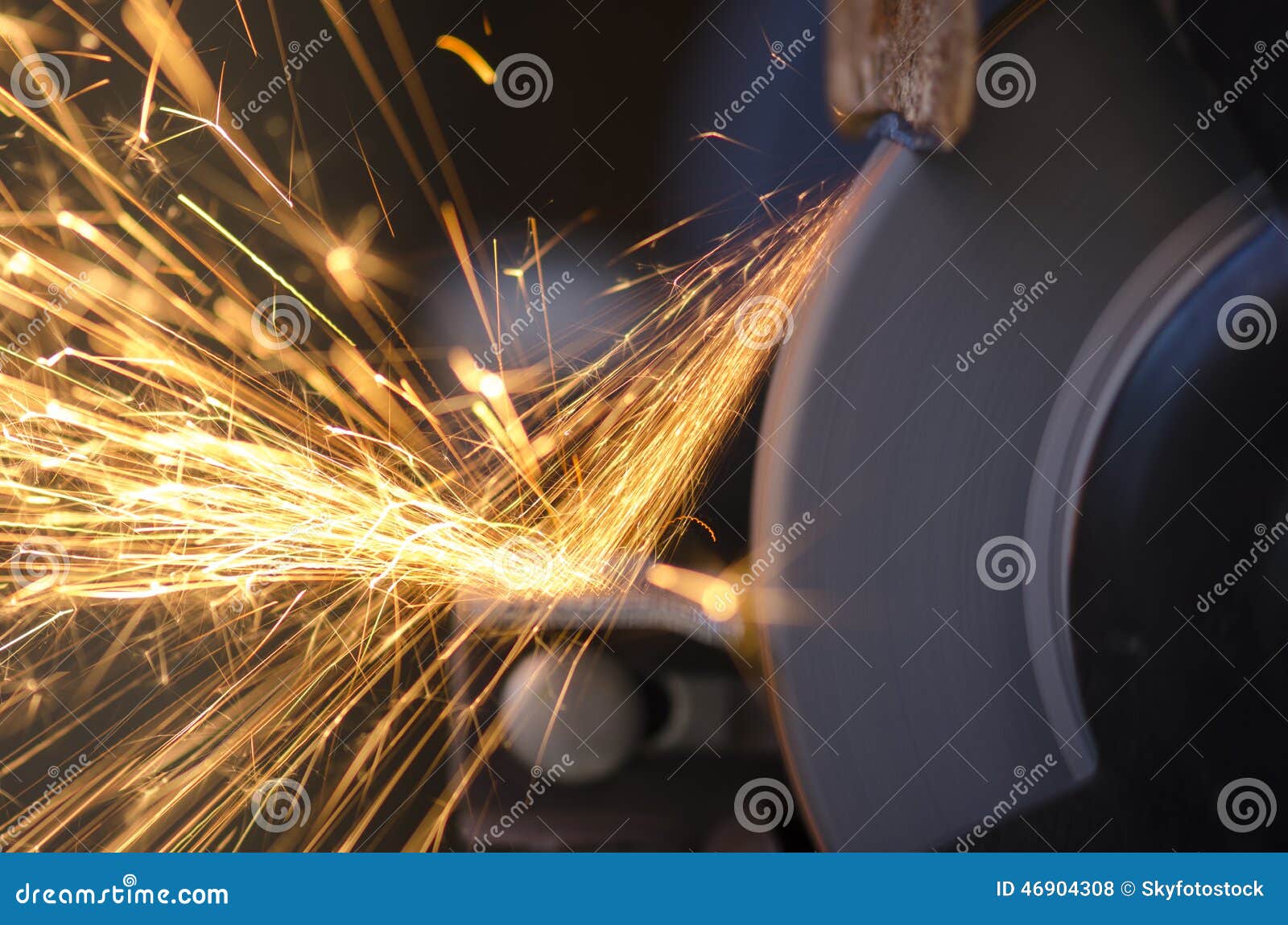Tool grinding metal stock photo. Image of protection 46904308