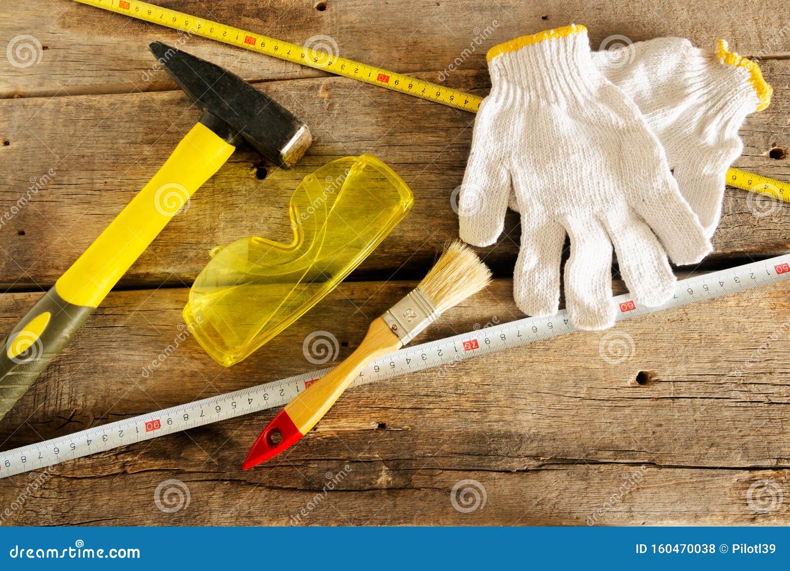 Tool kit stock photo. Image of toolbox, pliers, measure - 160470038