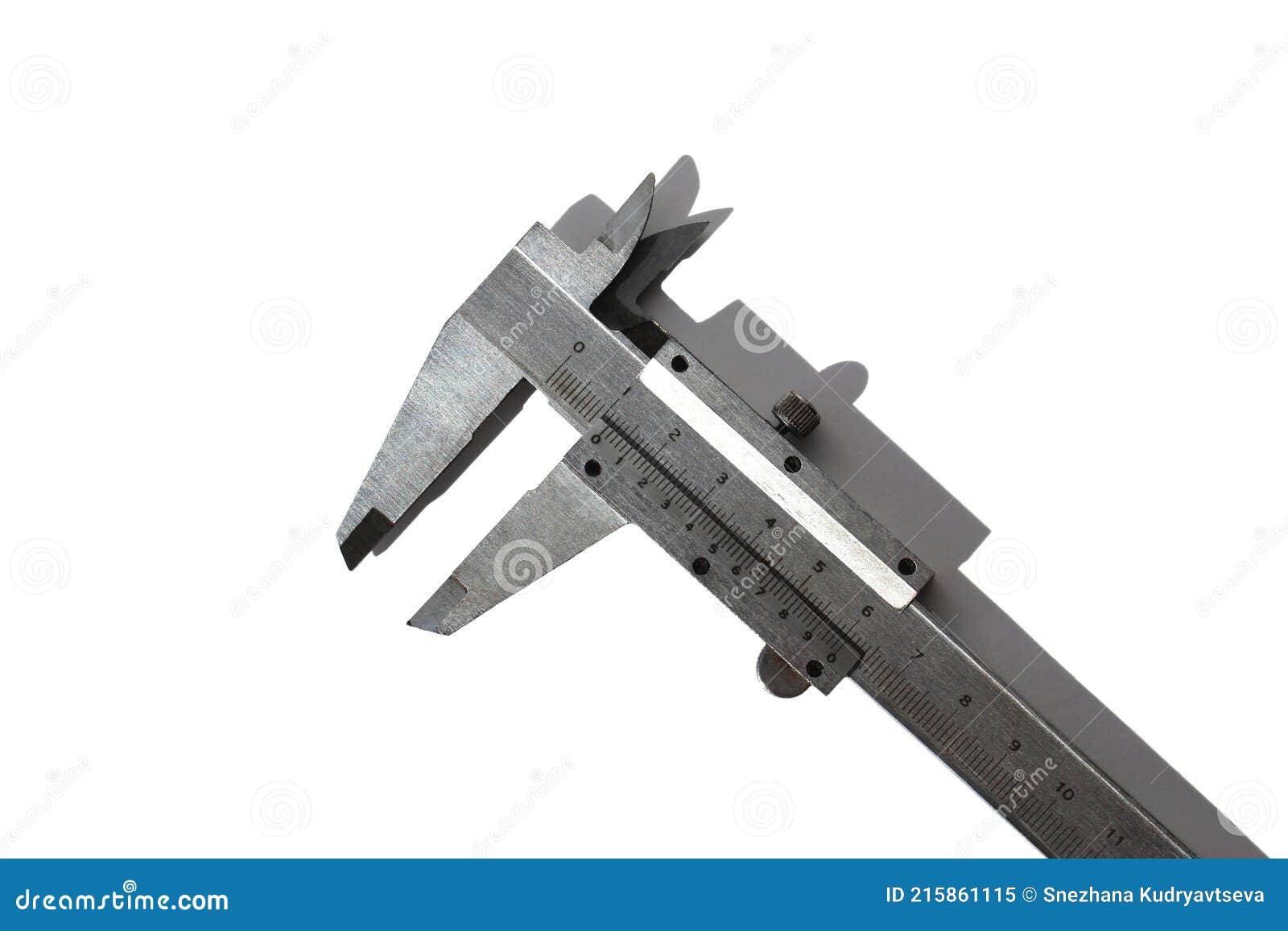 The Caliper Lies On The Technical Drawing, After The Technical Process