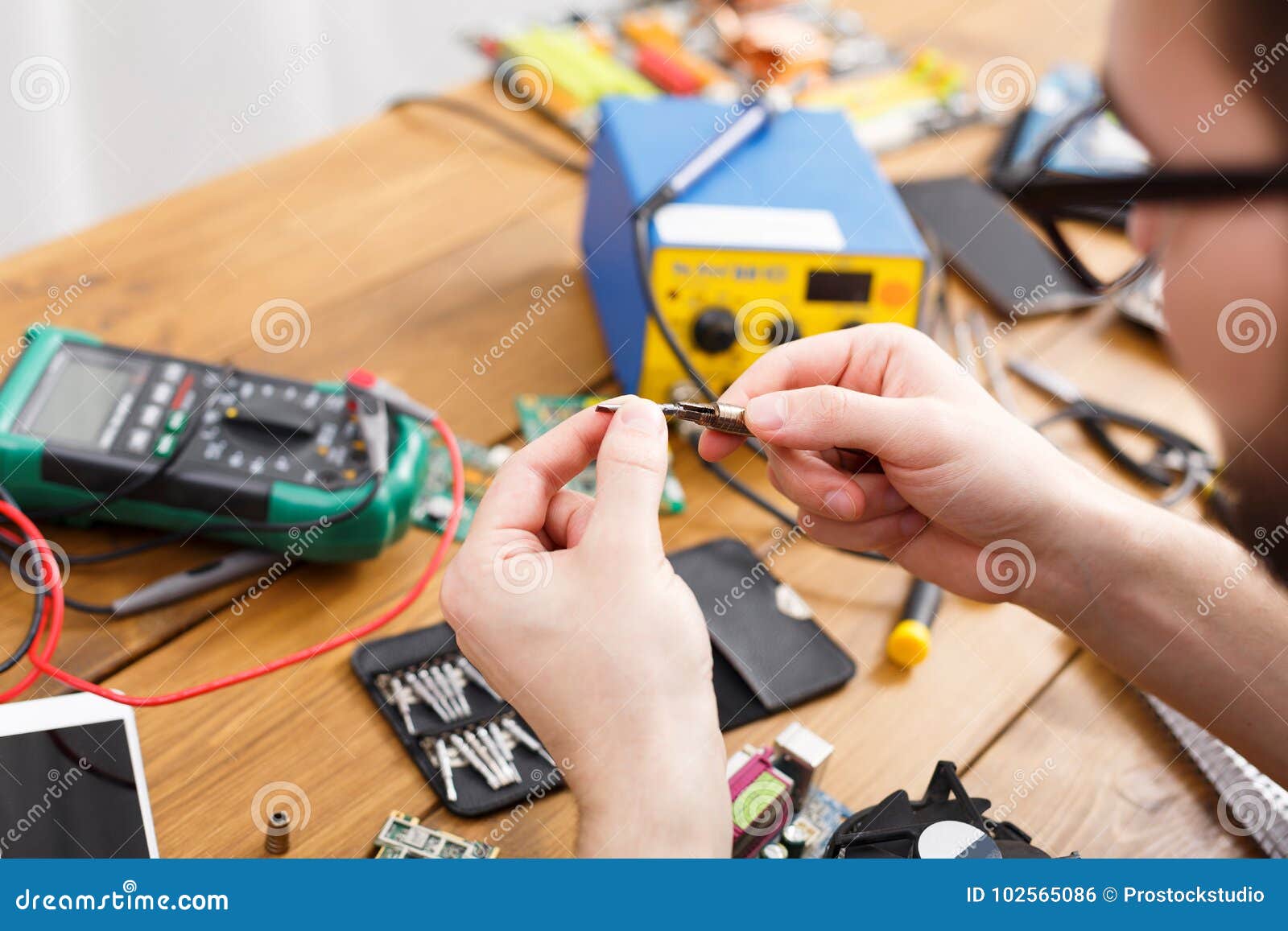 Tool for Repair Electronic Devices Close Up Stock Photo Circuit Diagram