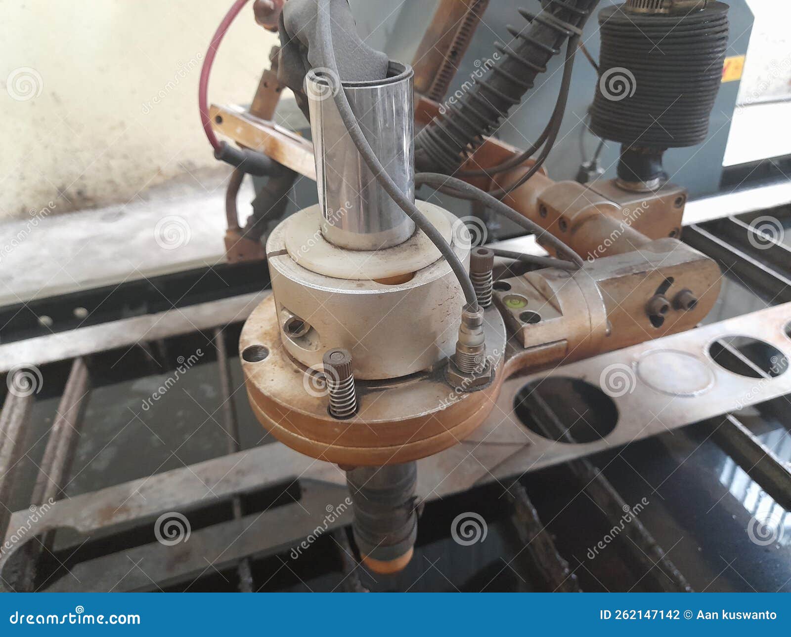 A Tool for Sending Jets of Flame To Cut Metal Stock Photo Image of