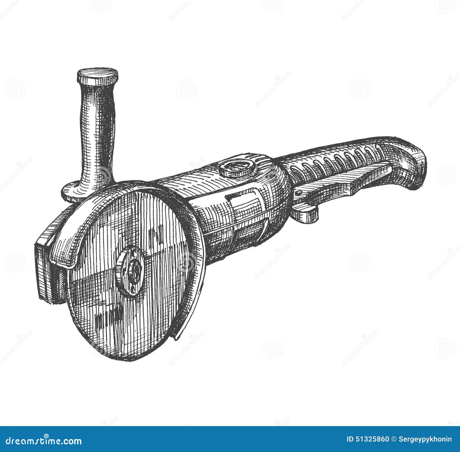 Tool Vector Logo Design Template. Grinding Machine Stock Vector - Image