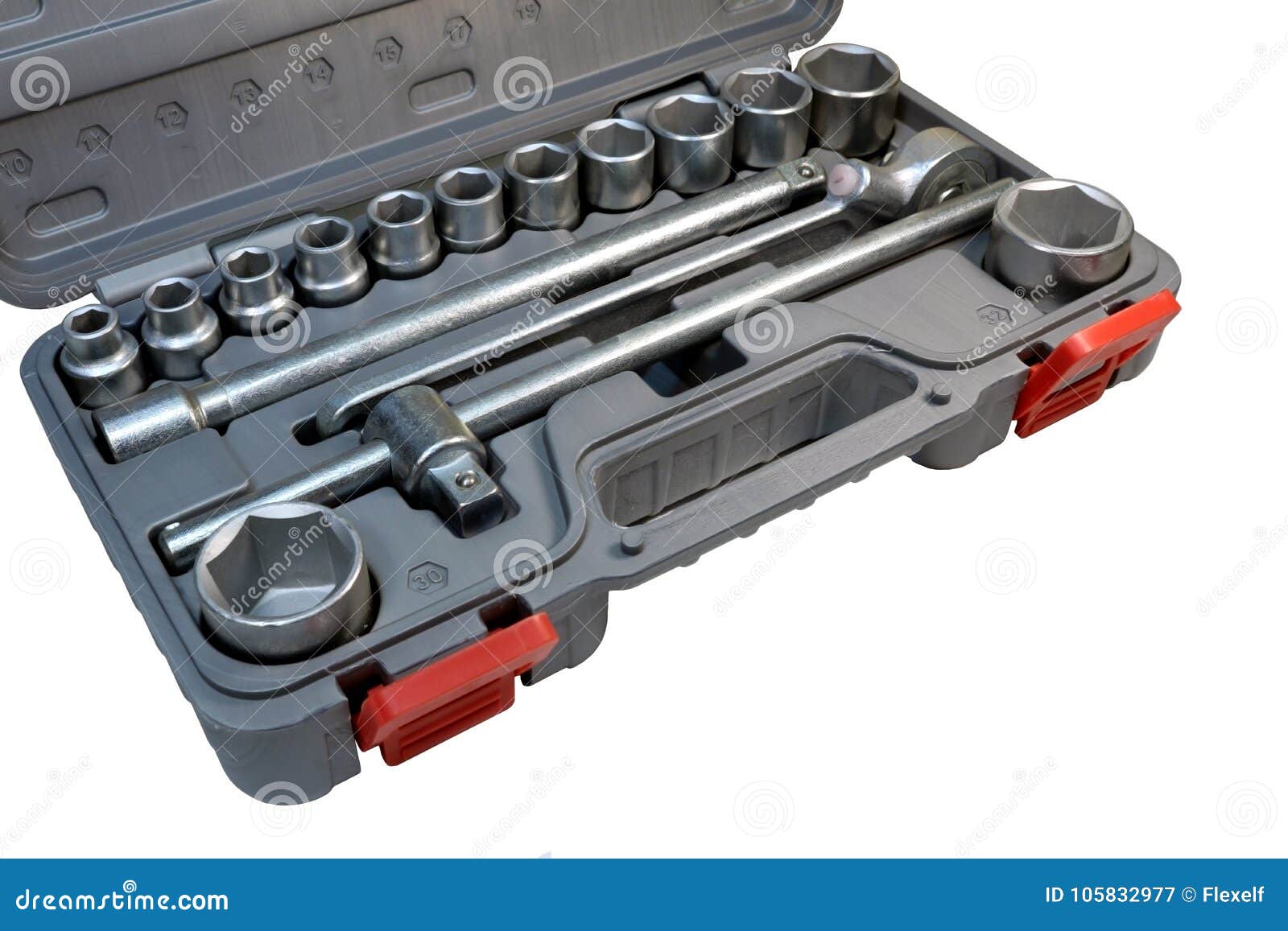 Toolbox car tools kit. stock image. Image of bolt, mechanic - 105832977