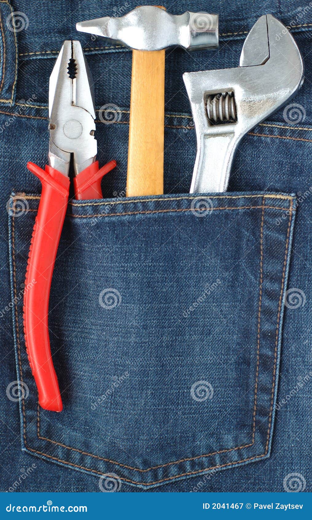 toolkit in jeans pocket