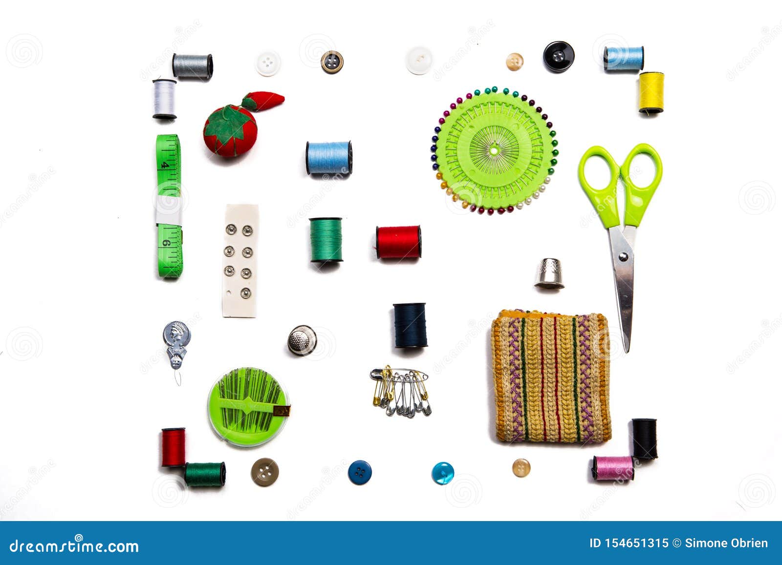 Tools Accessories for Needlework and Sewing with Thread, Scissors