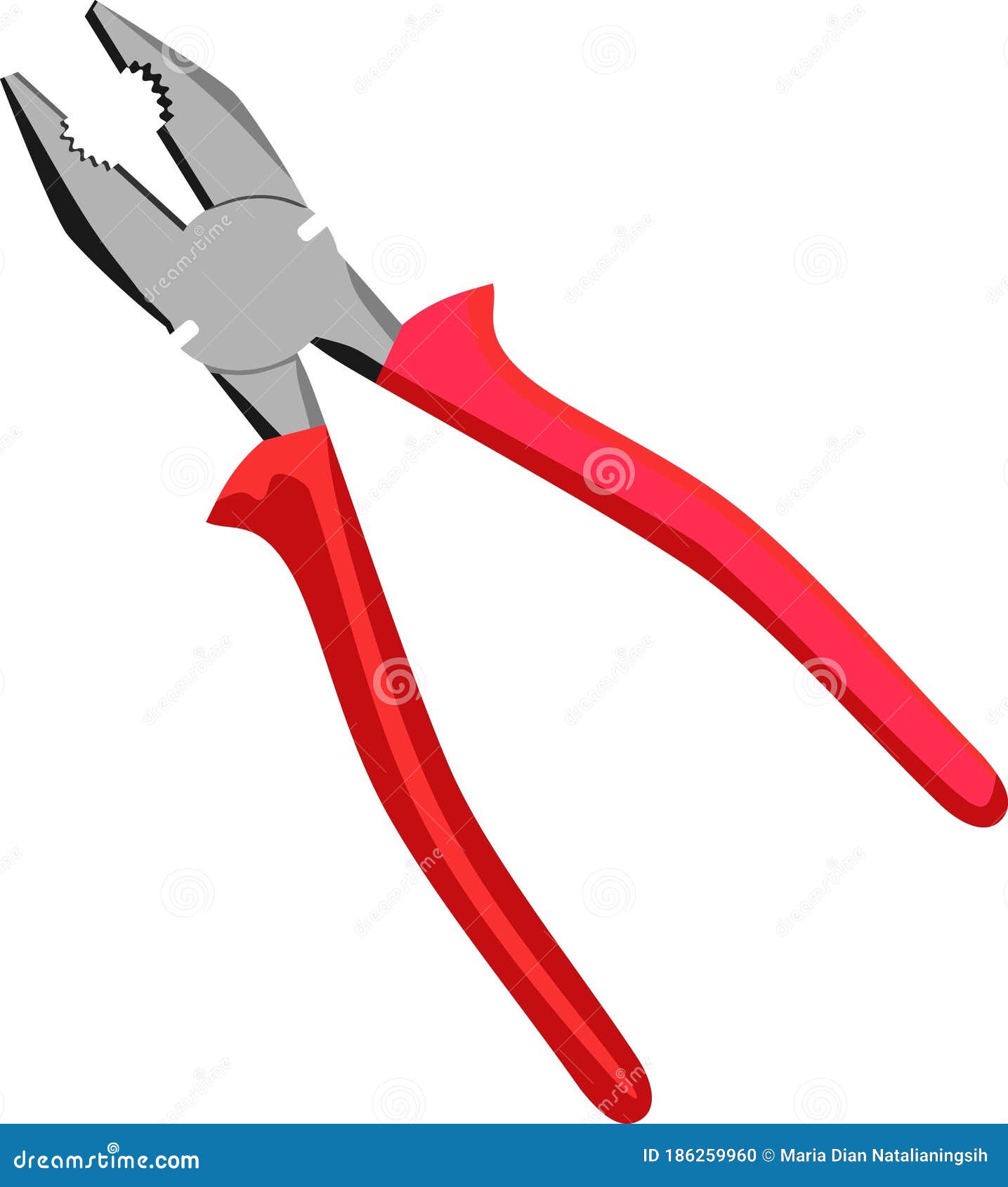 Red Pliers Equipment Vector Illustration Stock Vector Illustration of