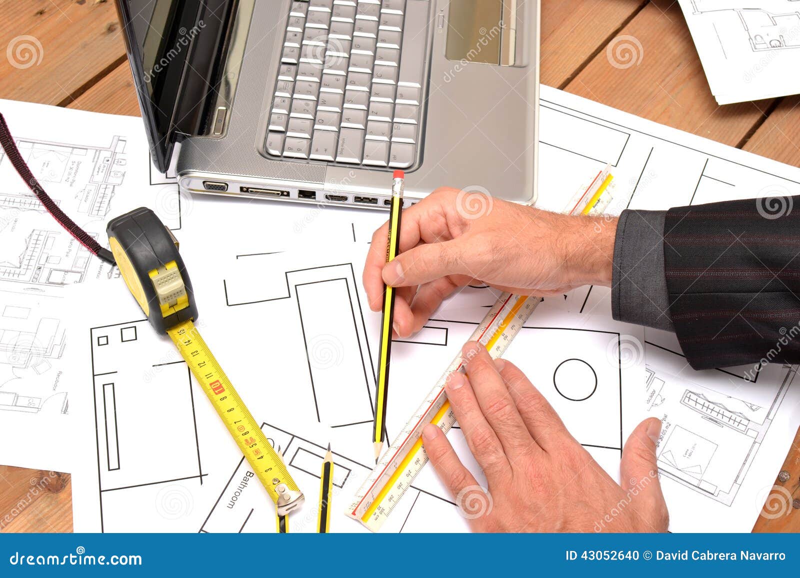 Tools for Construction Drawings Stock Photo Image of blueprint