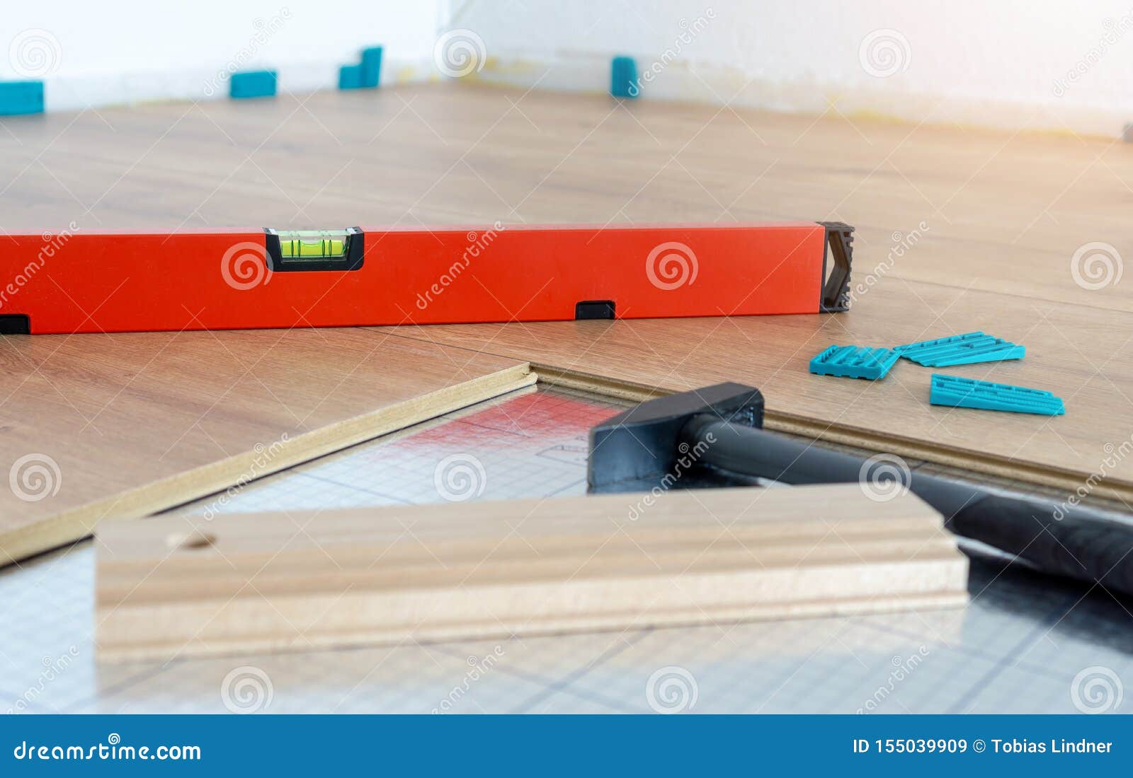 Tools And Equipment For Laying Of Laminate Floor Spirit Level
