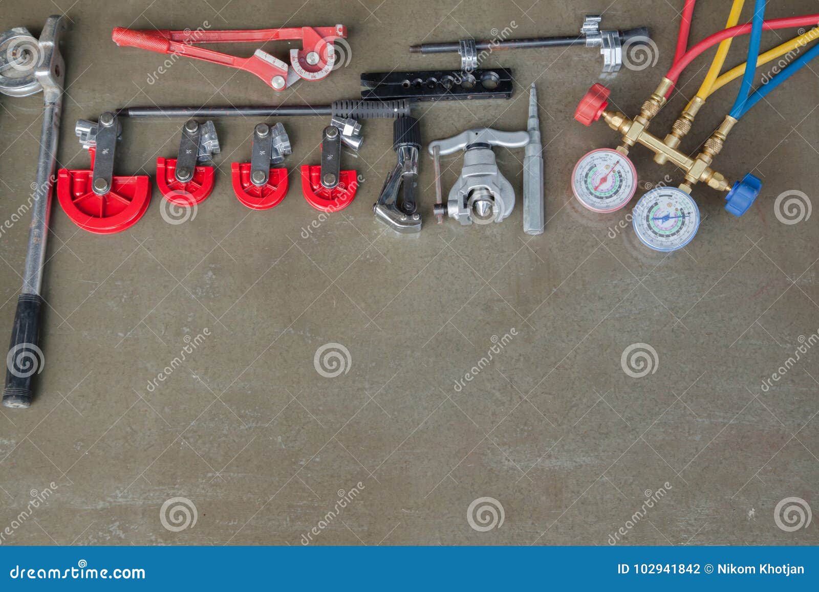 Tools for HVAC stock photo. Image of cool, conditioner 102941842