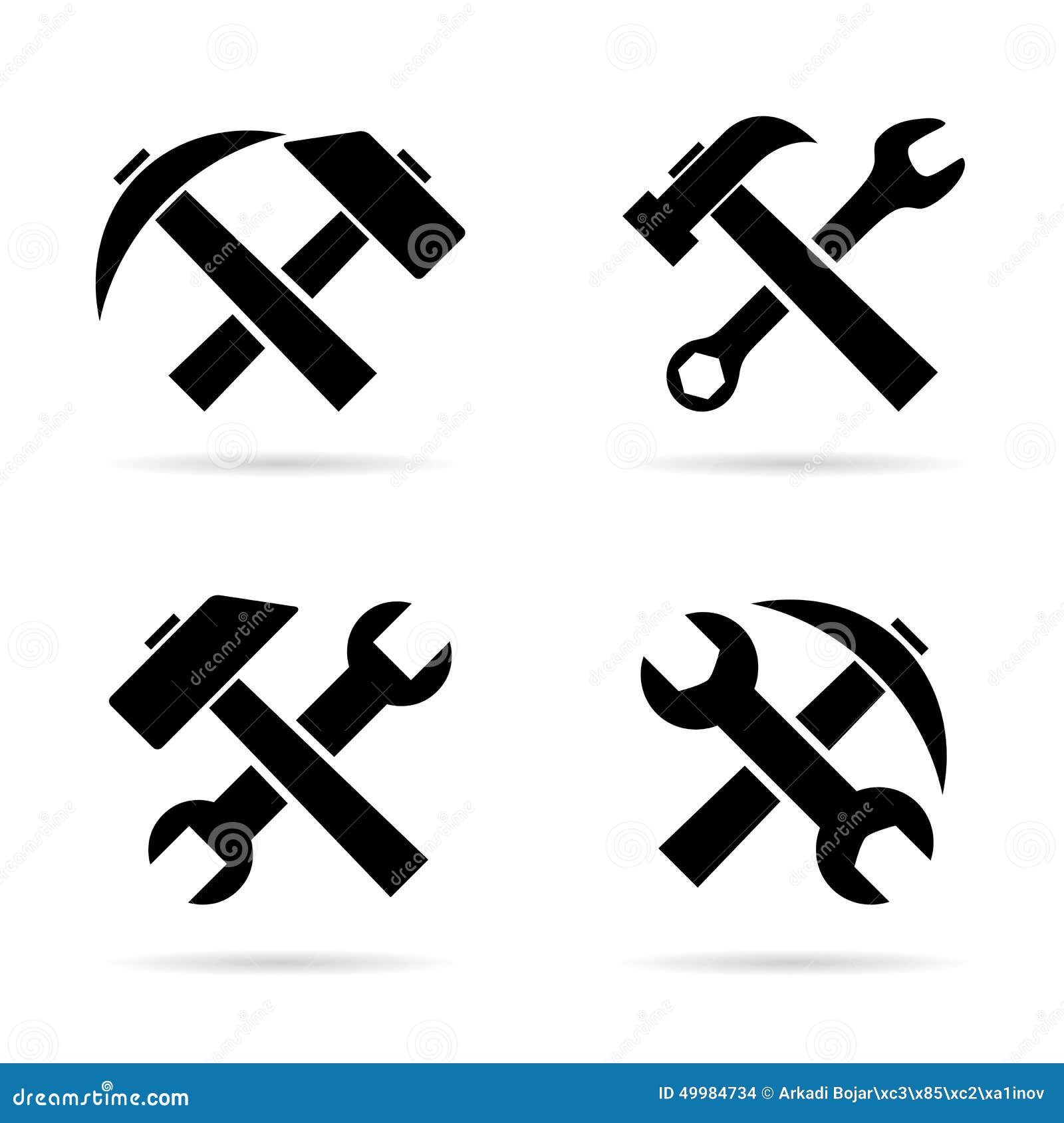 Tools icon stock vector. Illustration of icon, button 49984734