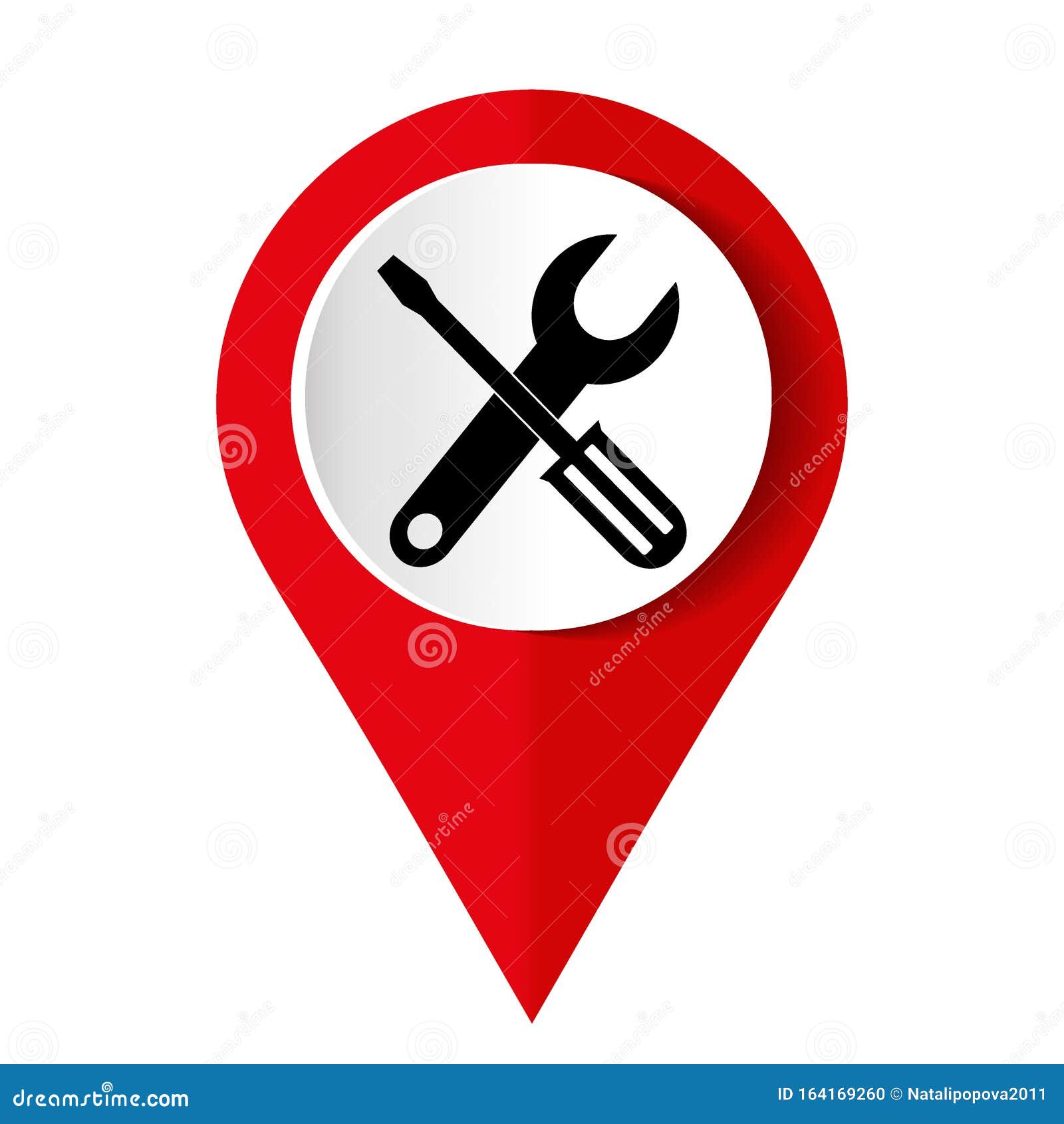 Tools Icon on a White Background. Vector Illustration Stock Vector