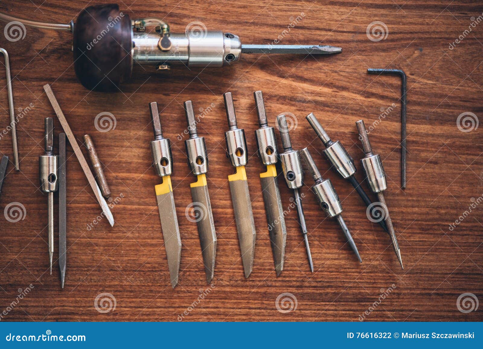 Tools For Metal Engraving With Hand Graver Stock Photo - Download Image Now  - Alloy, Blade, Carving - Craft Product - iStock