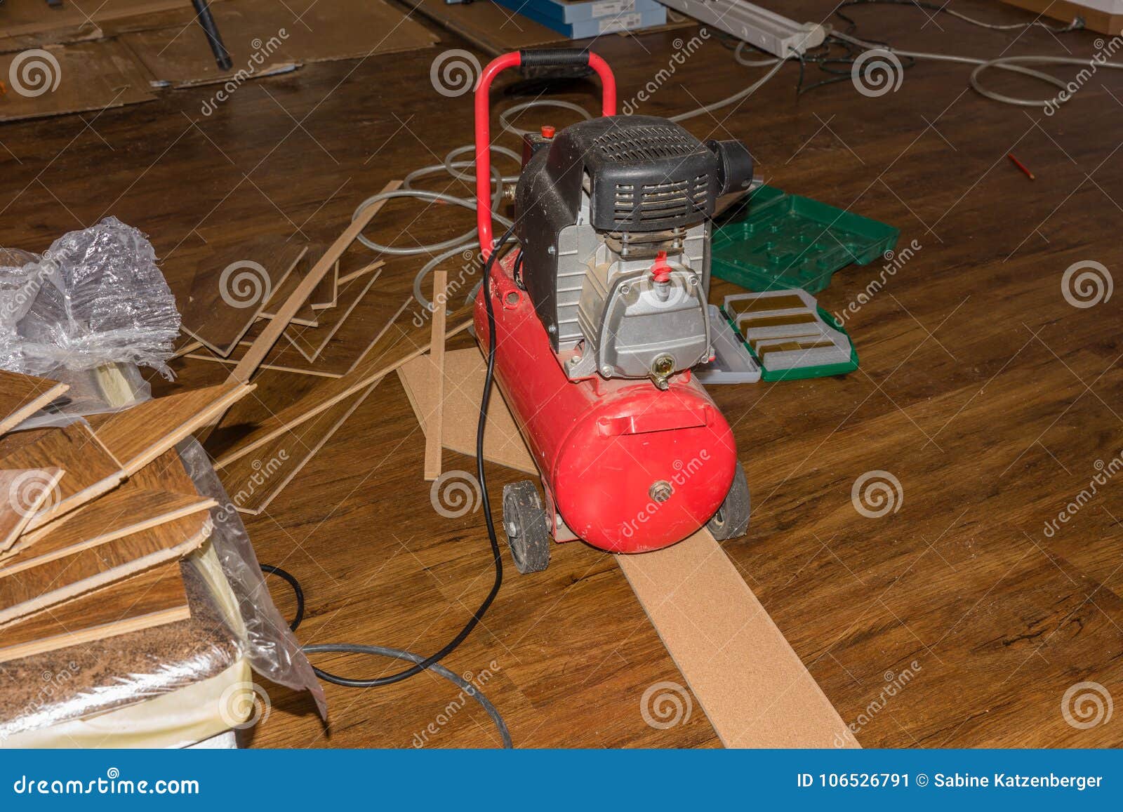 Flooring stock image. Image of building, home, laminate 106526791