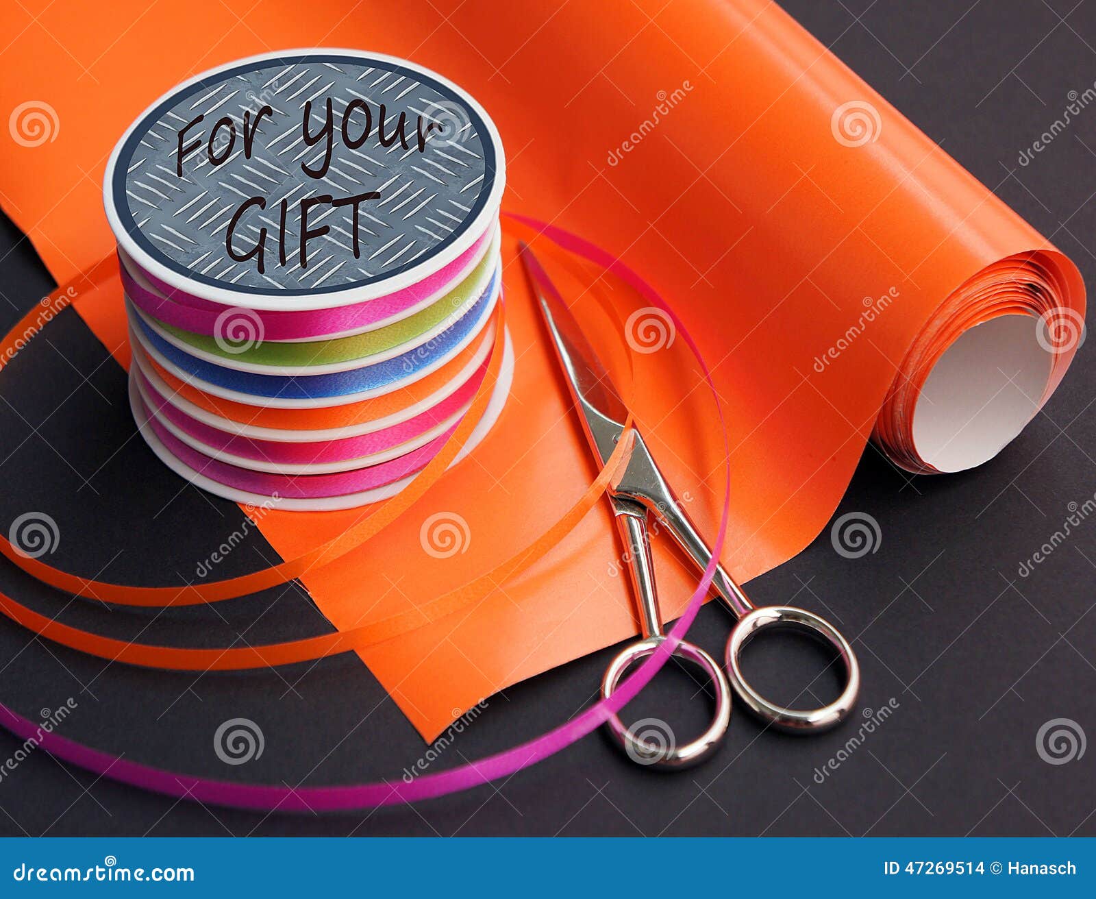 Tools for packing gifts stock photo. Image of decoration 47269514