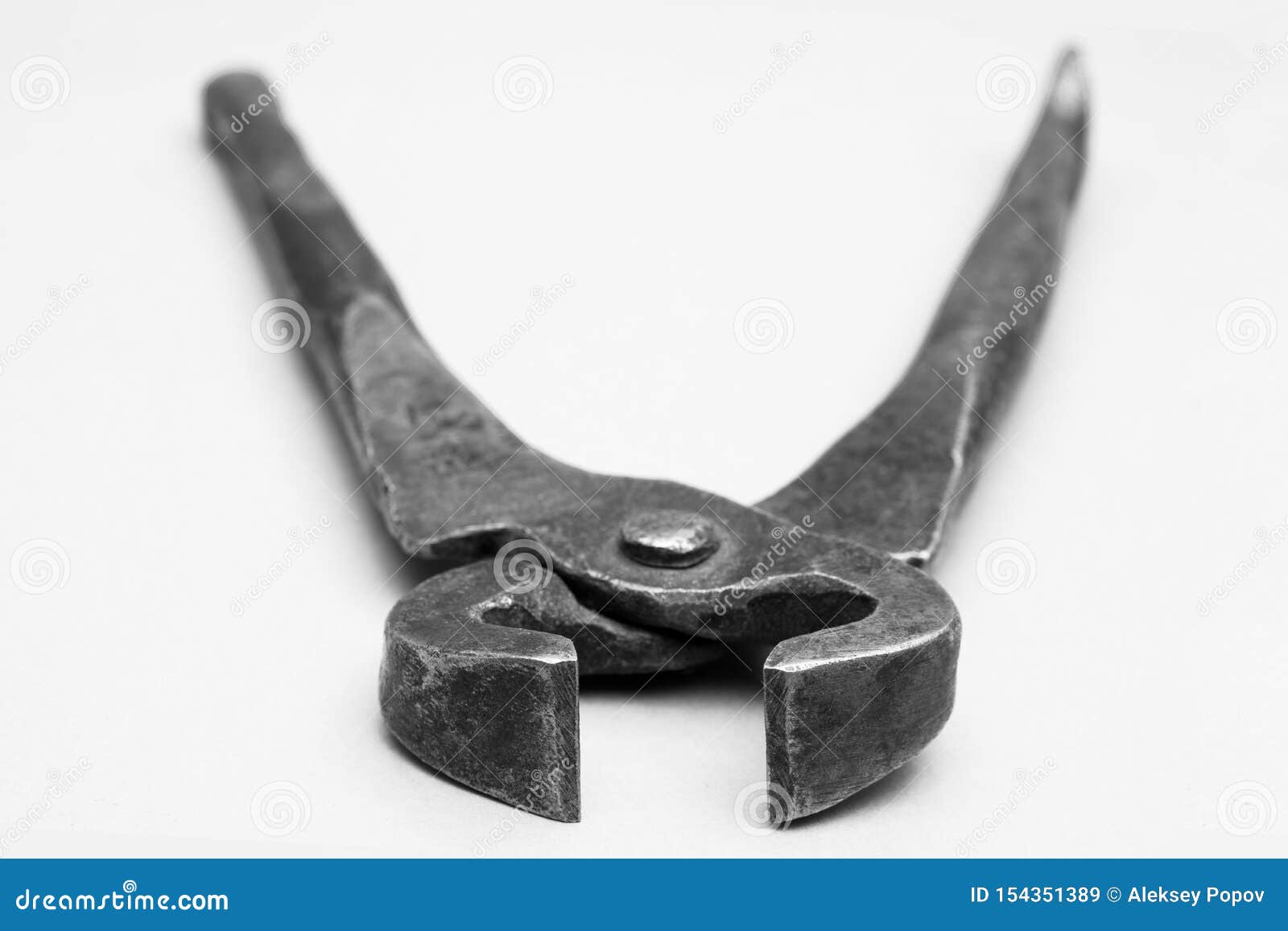 Tools for Pulling Nails Old Metal Pliers Stock Image Image of hand