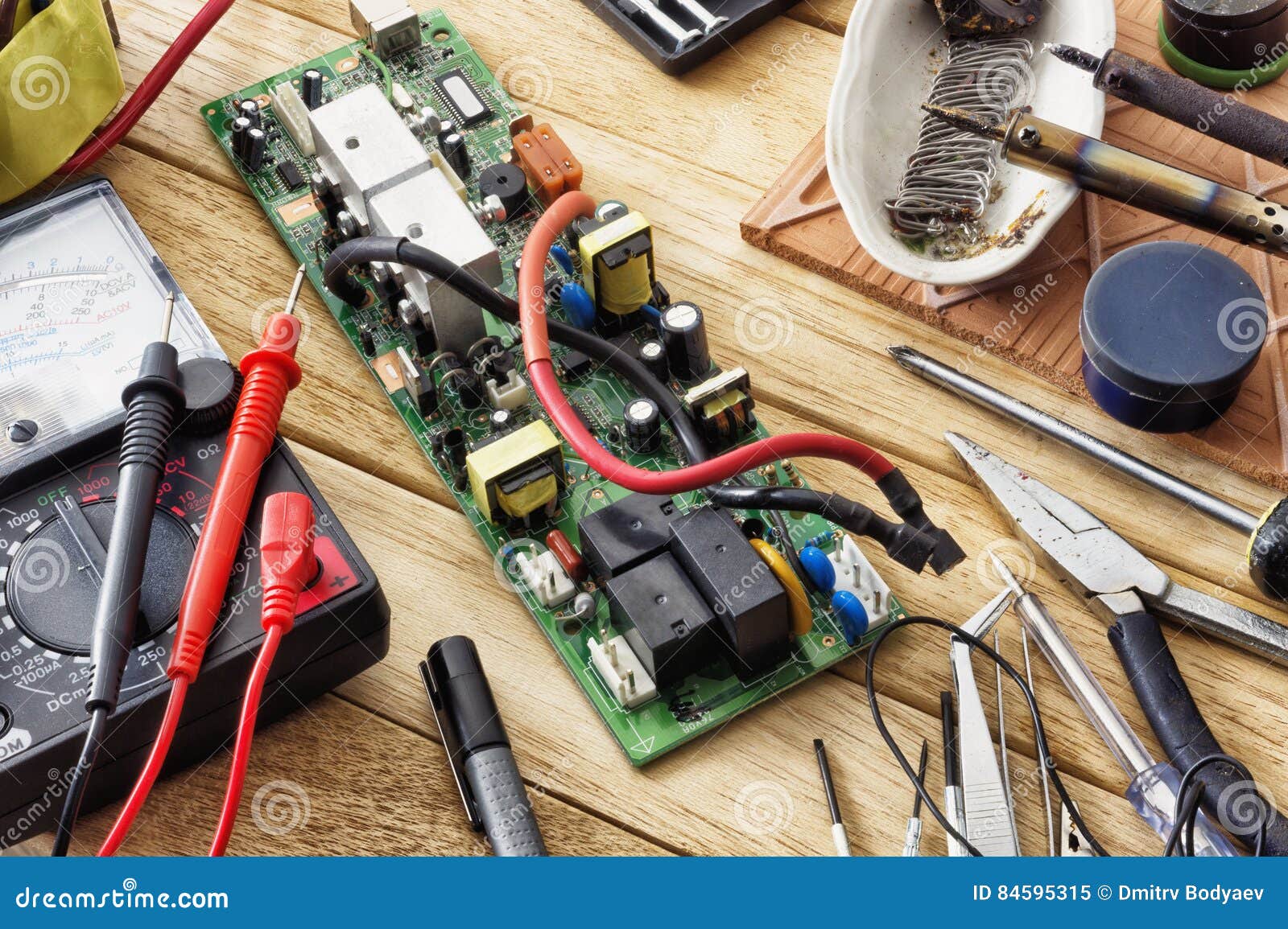 Tools for Soldering Electronic Circuit Boards Stock Image Circuit Diagram
