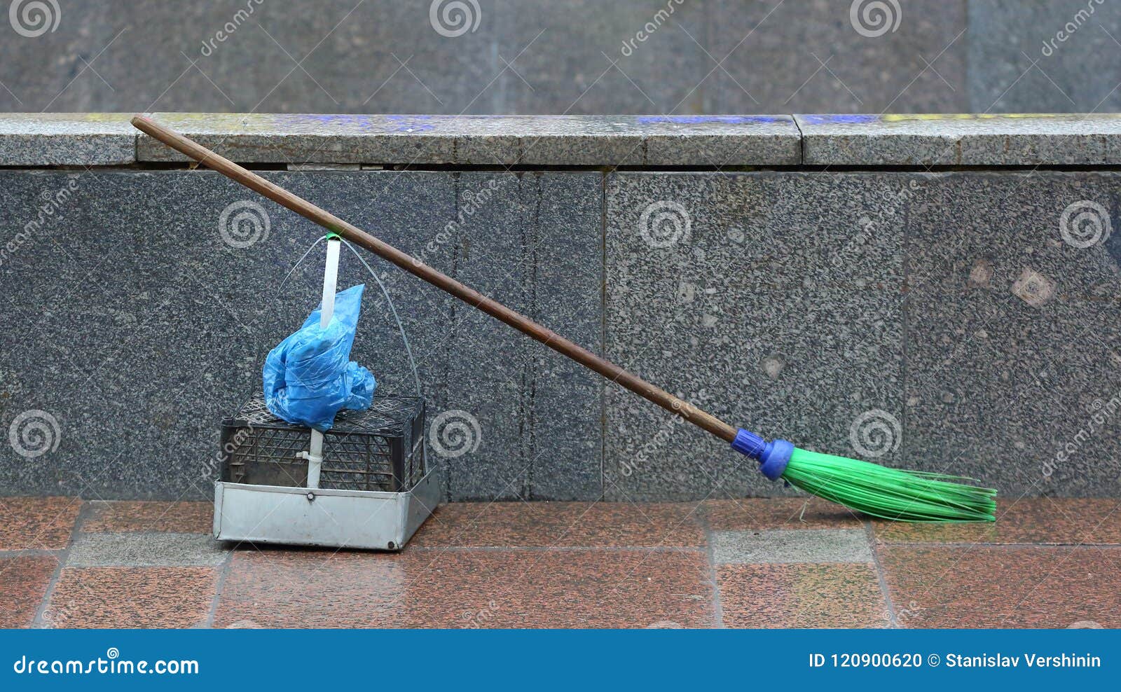 Tools for street cleaning stock photo. Image of tools 120900620