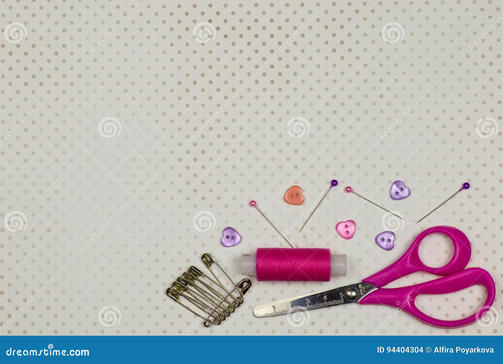 Tools for Tailor Background Stock Photo - Image of craft, material ...